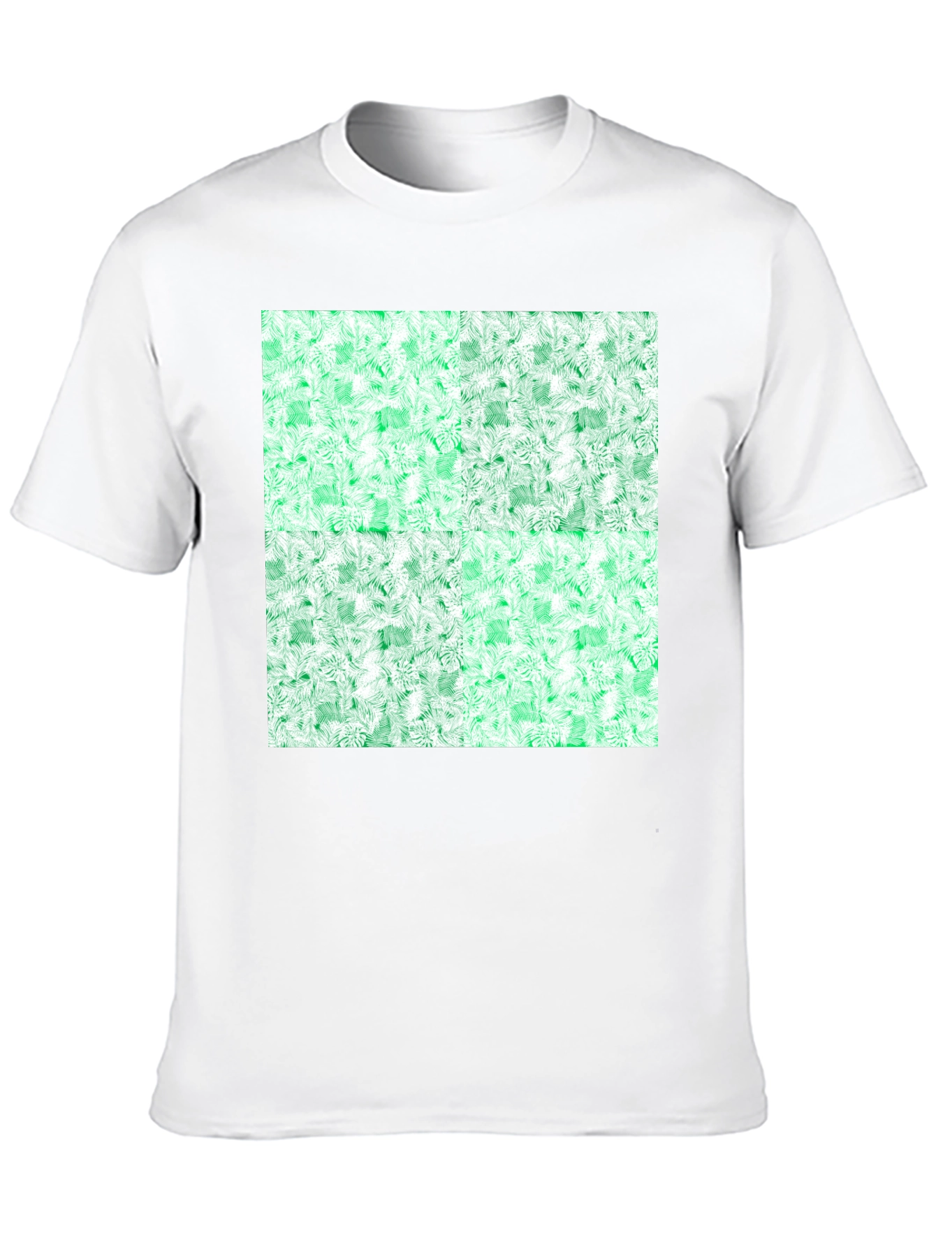Emerald Fractal Pattern T-Shirt