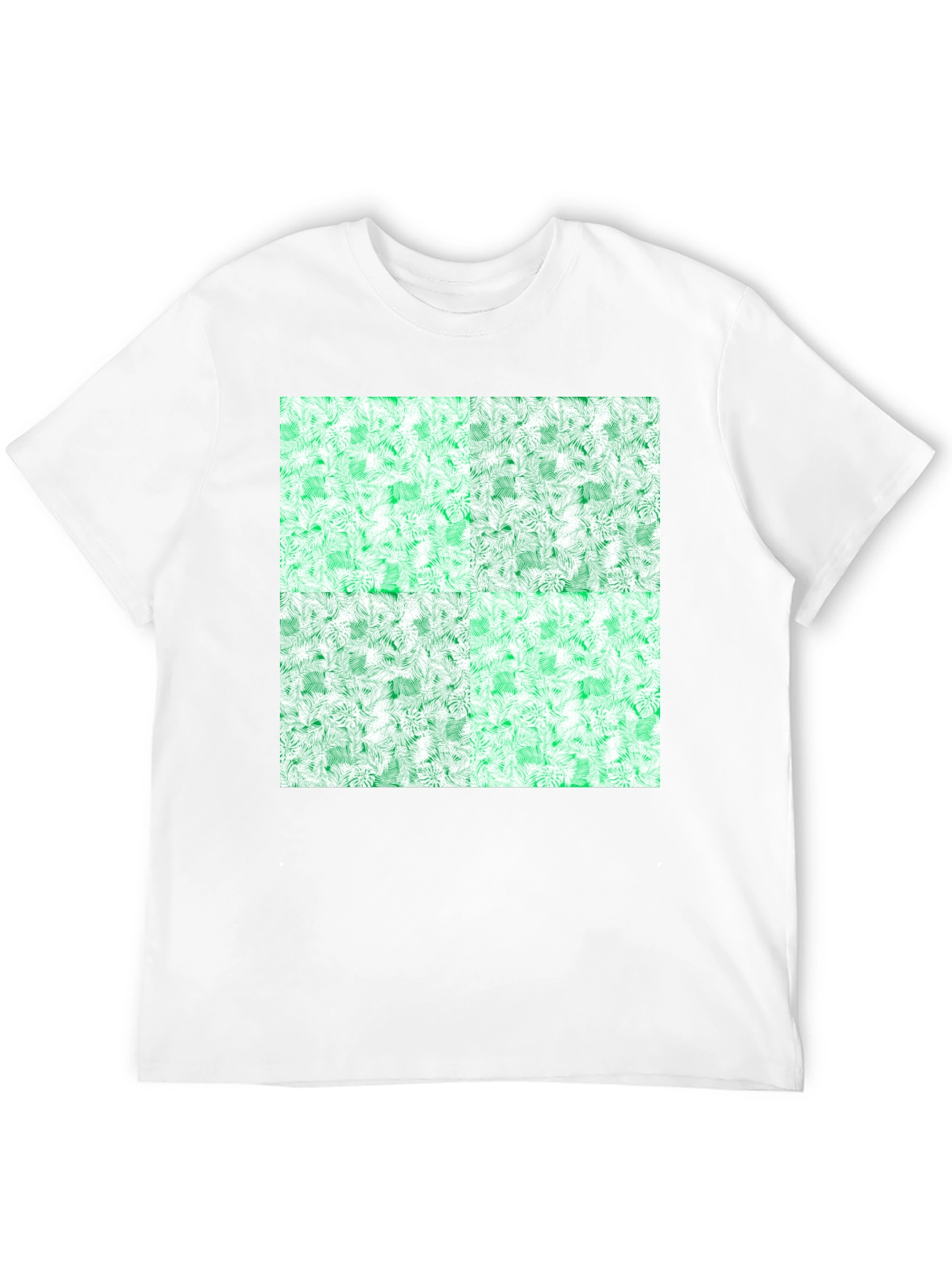 Emerald Fractal Pattern T-Shirt