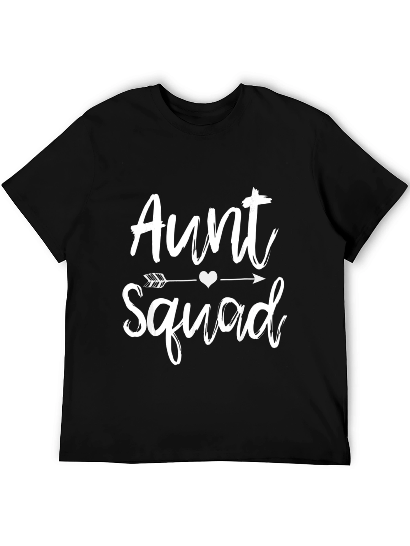 Aunt Squad Black Cotton Graphic T-Shirt