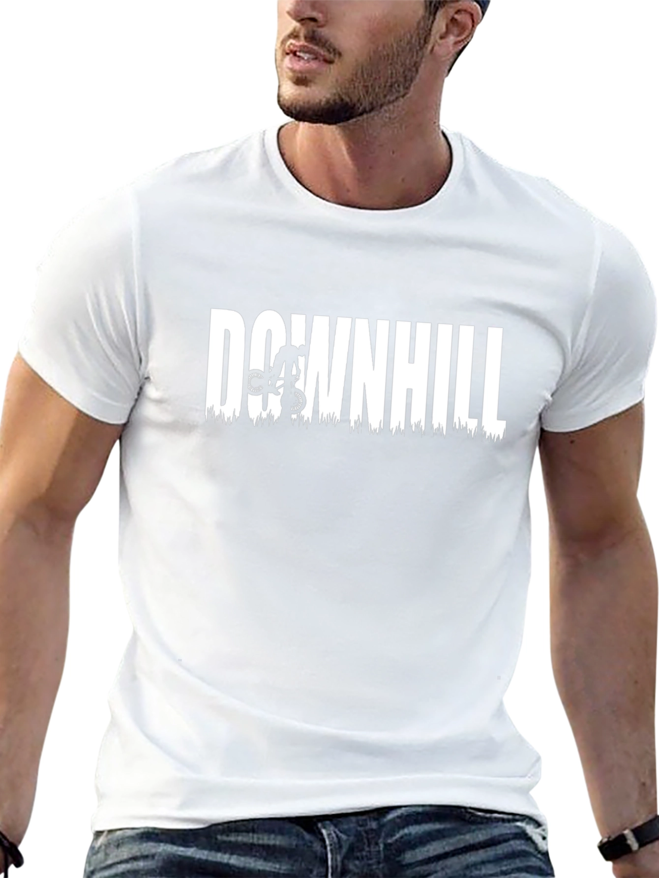 Downhill Mountain Biker Graphic Tee