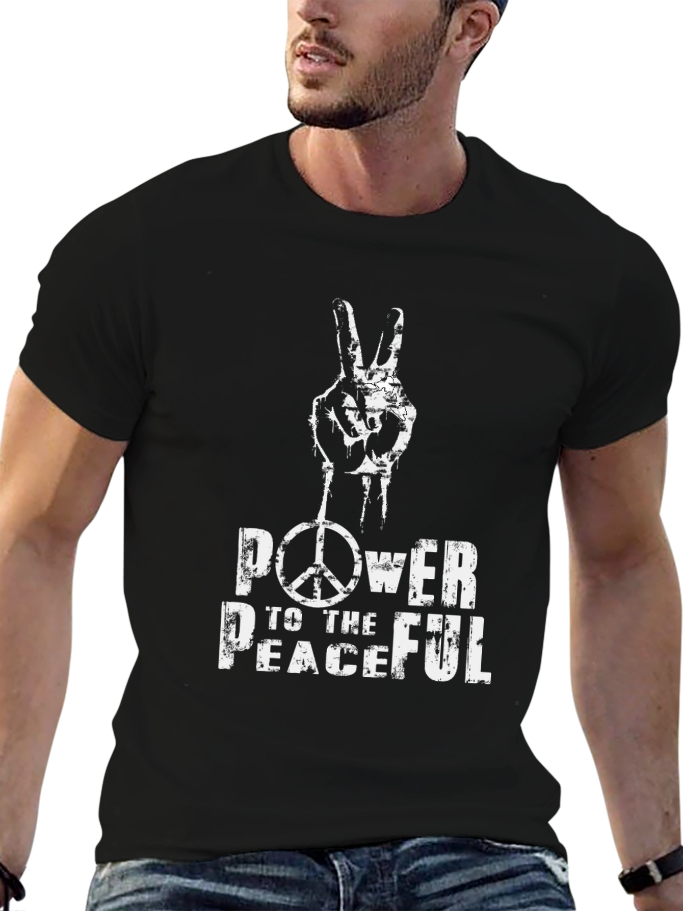 Power To The Peaceful Graphic T-Shirt