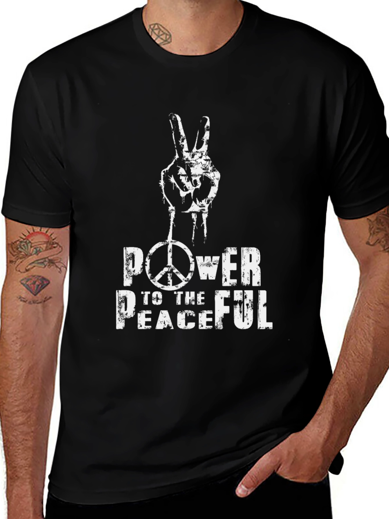 Power To The Peaceful Graphic T-Shirt