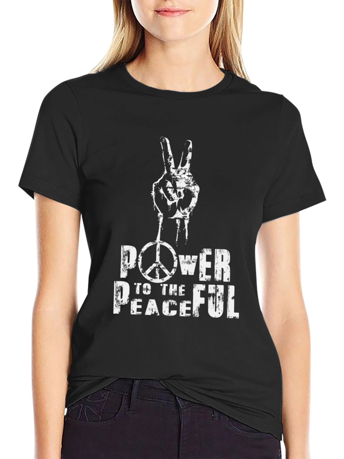 Power To The Peaceful Graphic T-Shirt