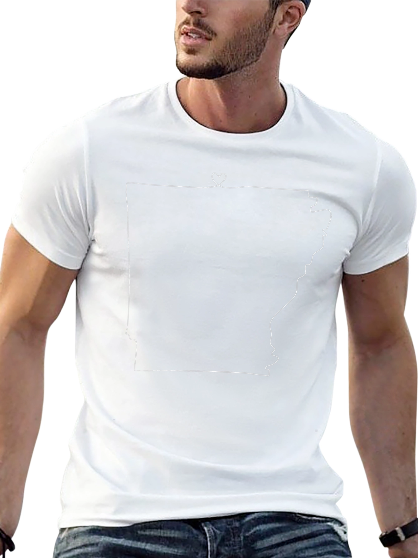 Arkansas State Love Outline T-Shirt