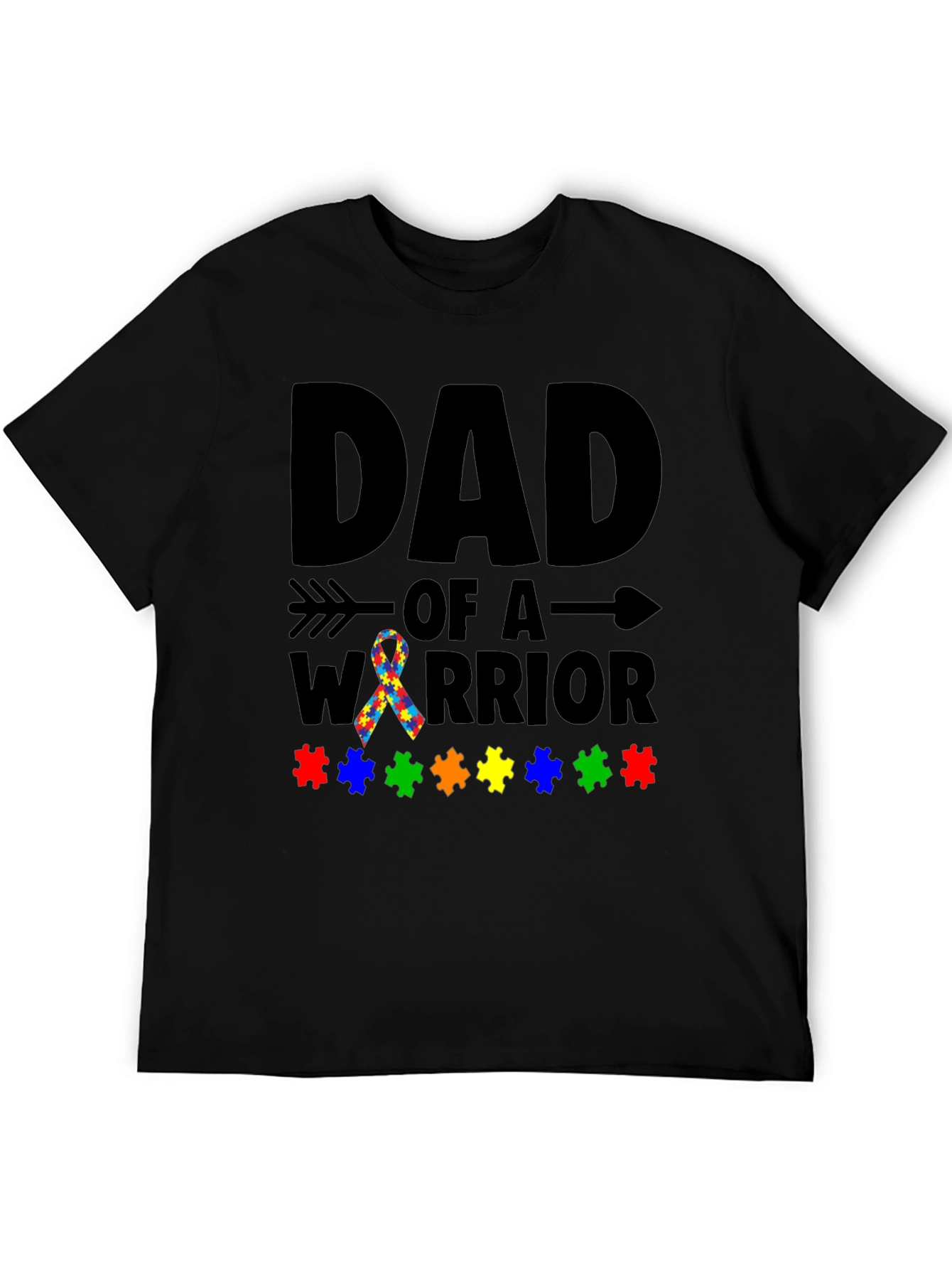 Dad of a Warrior Autism Awareness T-Shirt
