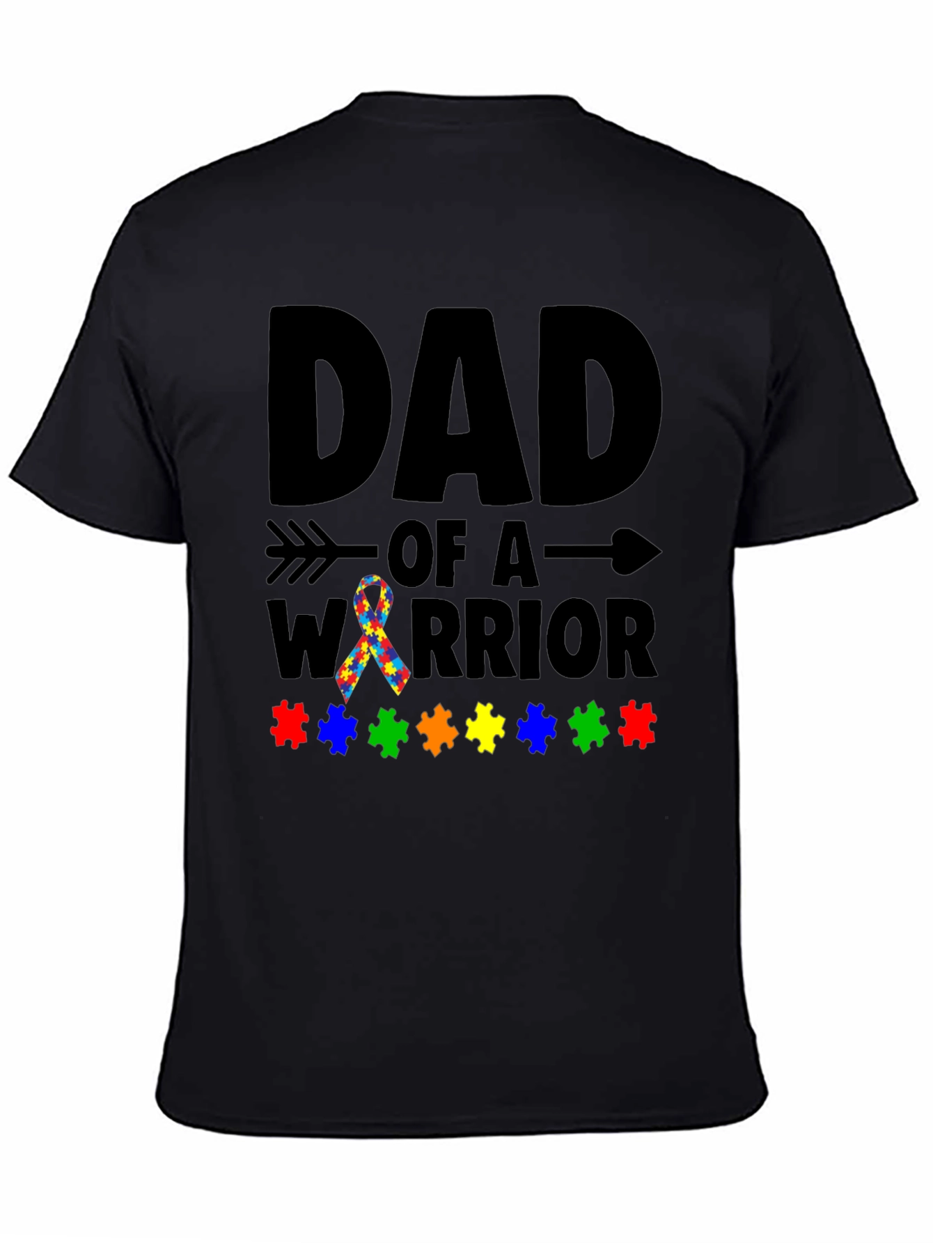 Dad of a Warrior Autism Awareness T-Shirt