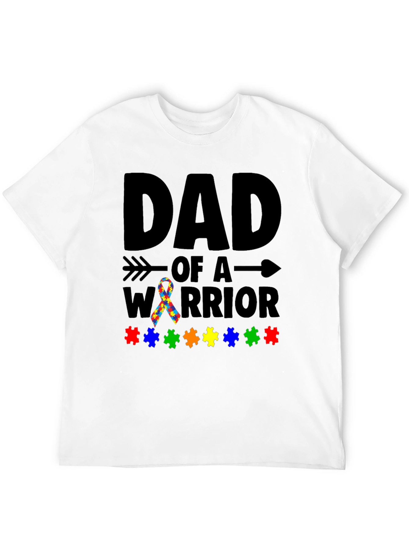 Dad of a Warrior Autism Awareness T-Shirt