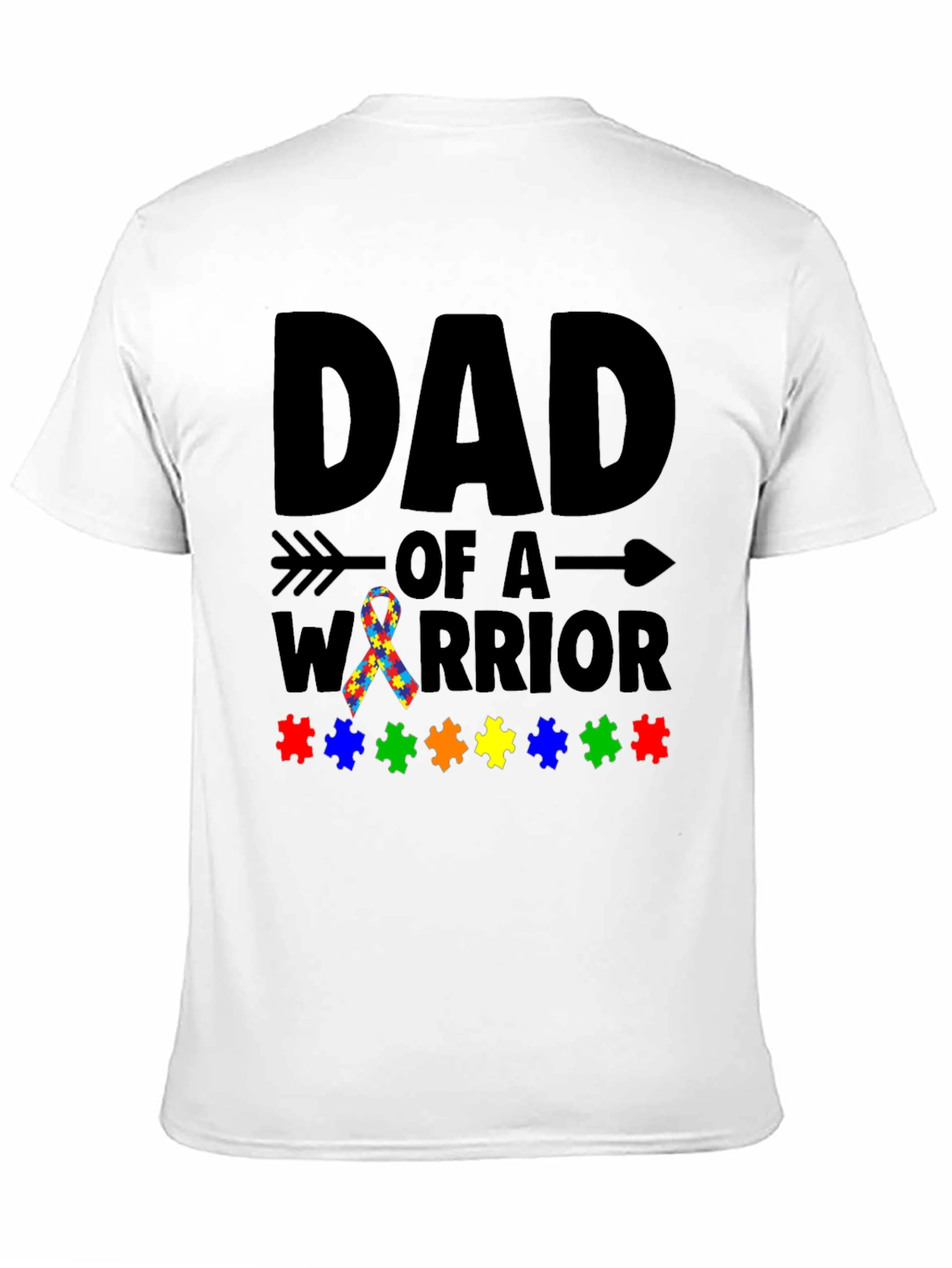 Dad of a Warrior Autism Awareness T-Shirt