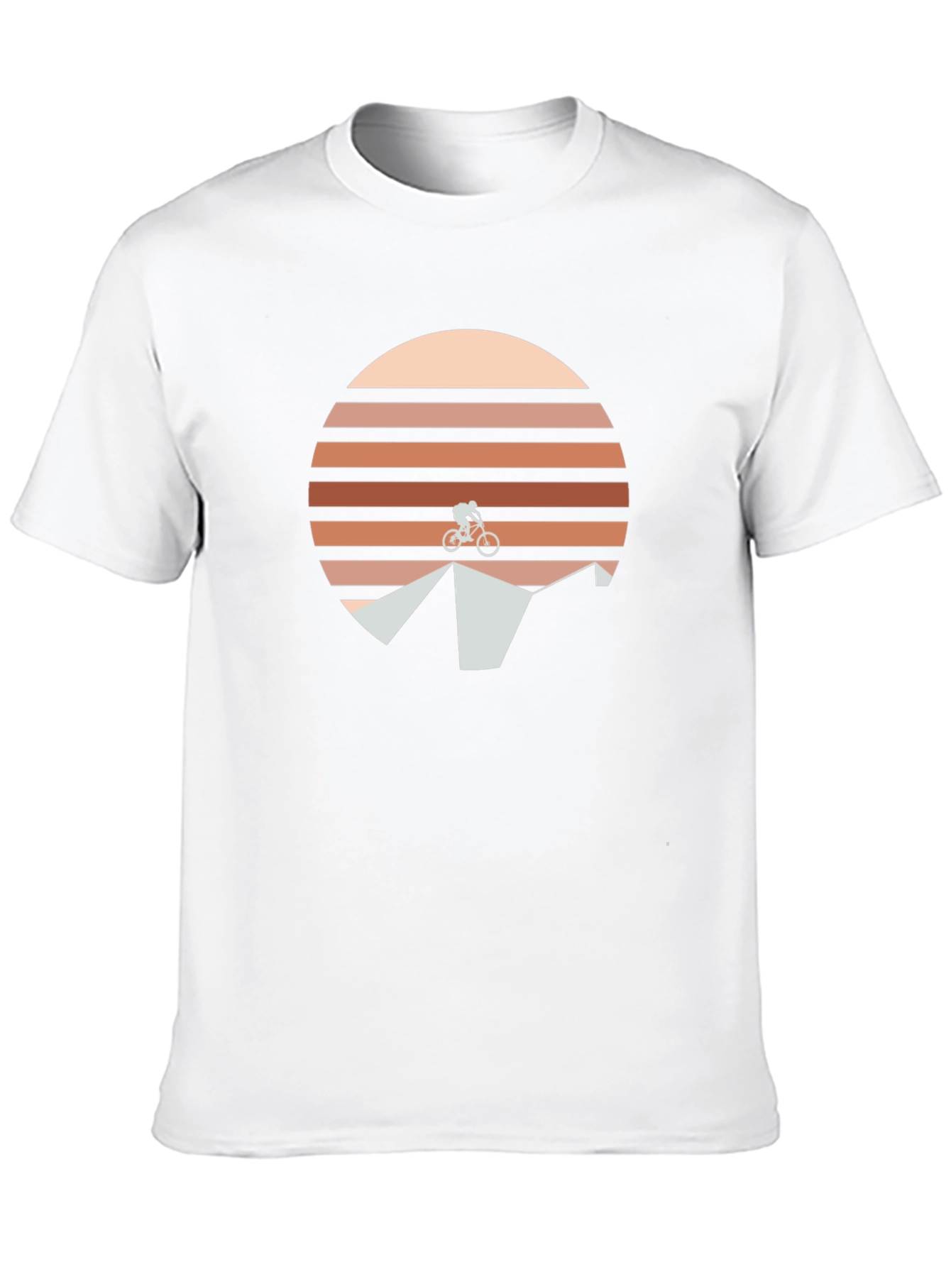 Mountain Bike Sunset Graphic Tee - Black