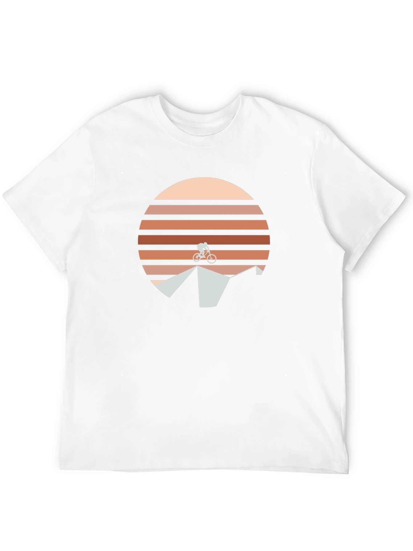 Mountain Bike Sunset Graphic Tee - Black