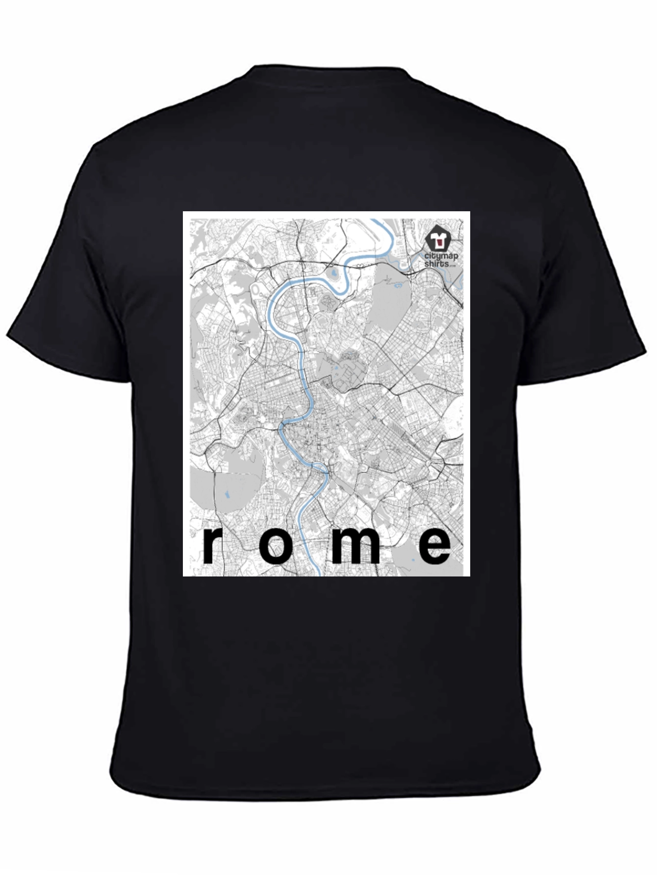 Rome City Map T-Shirt - Urban Explorer Style