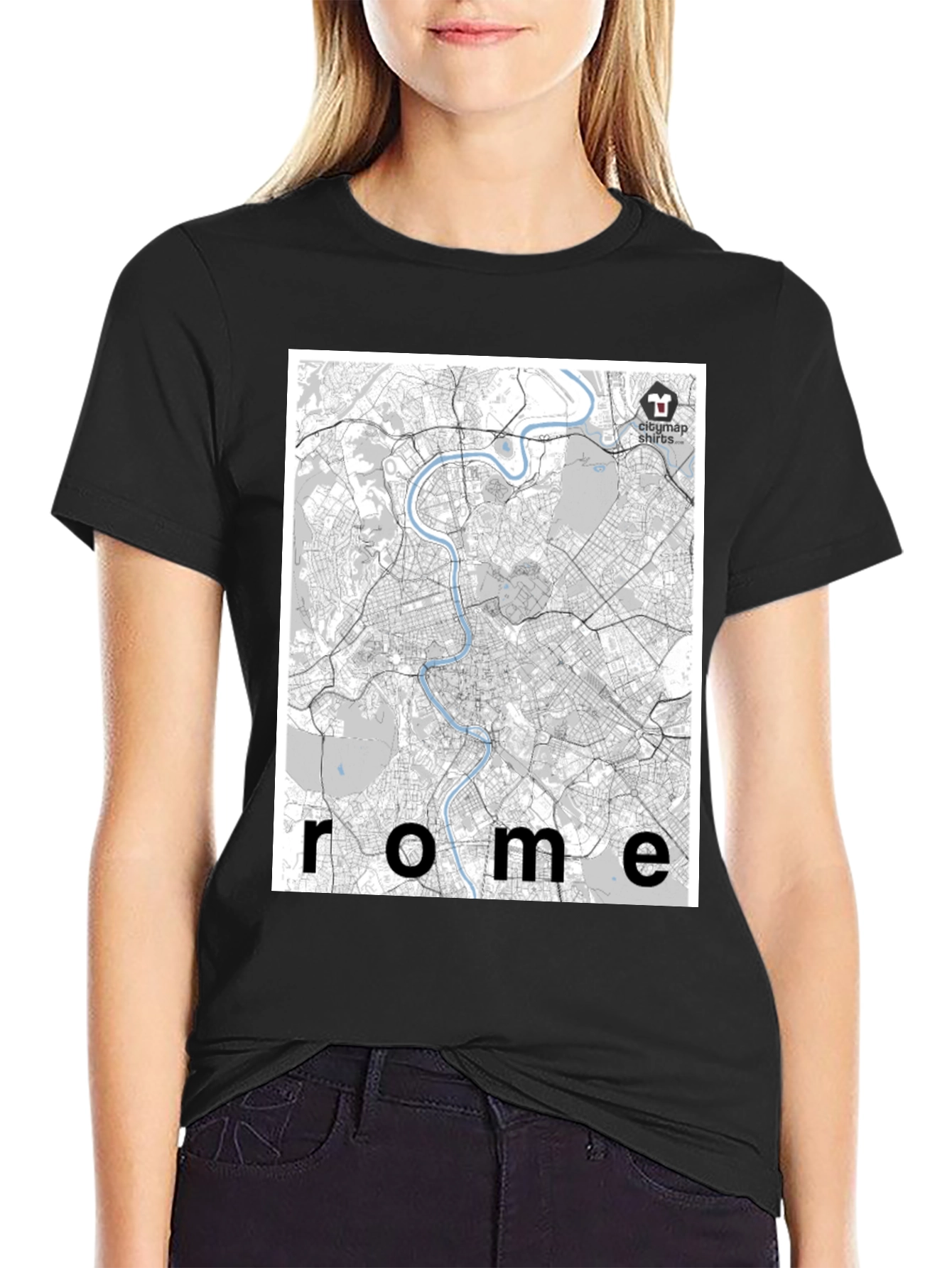 Rome City Map T-Shirt - Urban Explorer Style