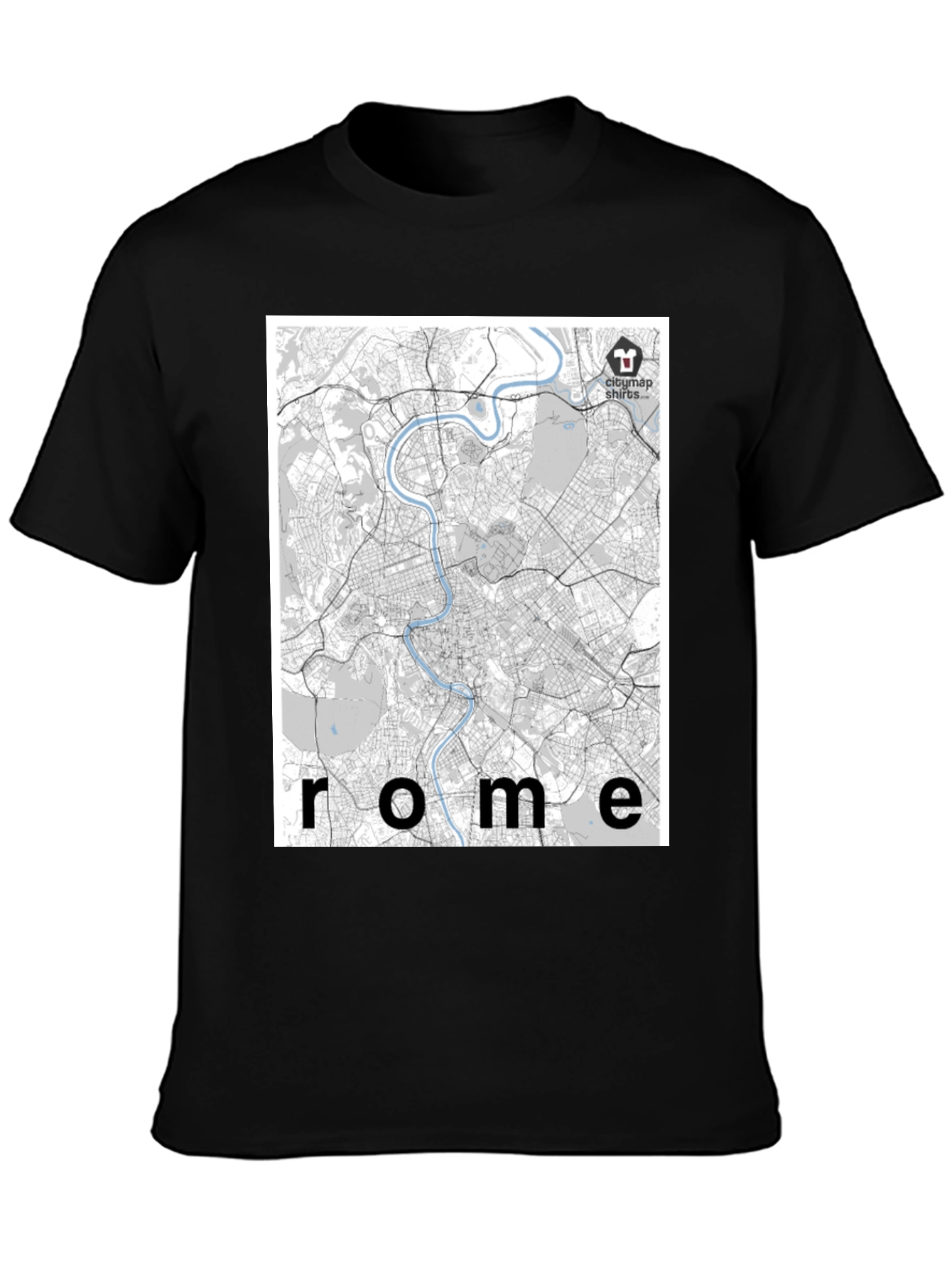Rome City Map T-Shirt - Urban Explorer Style