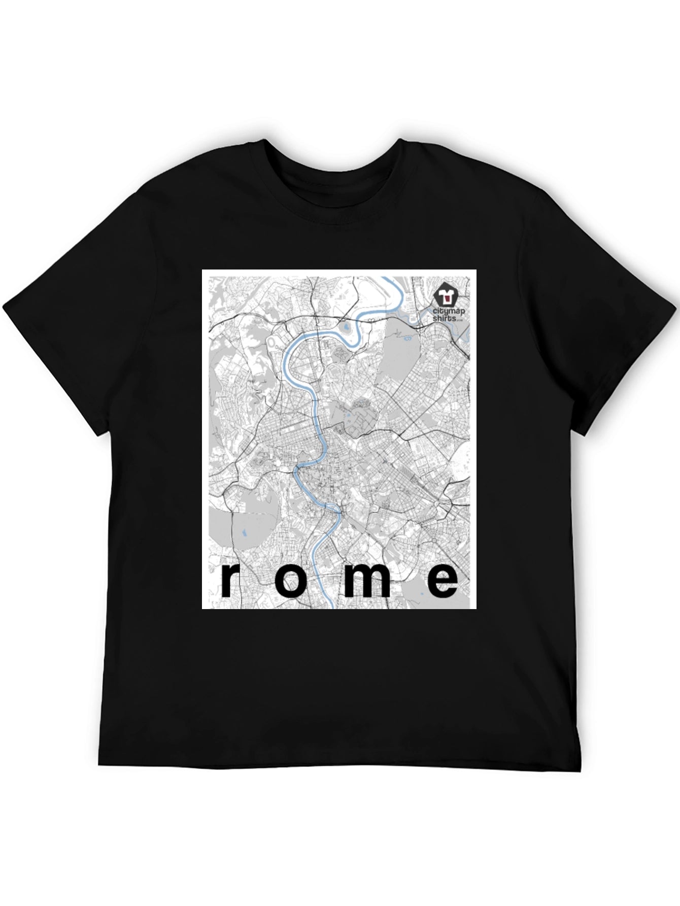 Rome City Map T-Shirt - Urban Explorer Style