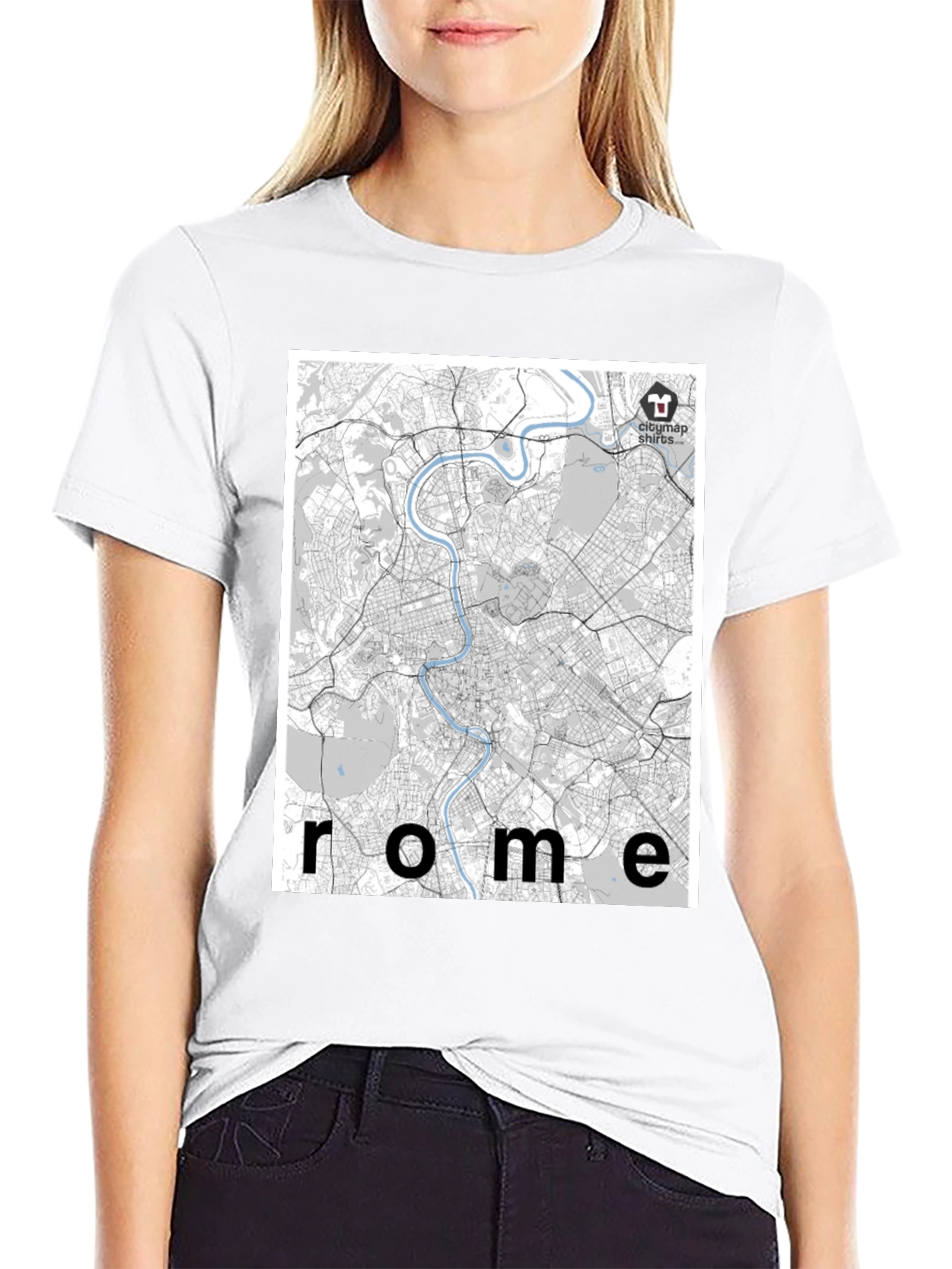 Rome City Map T-Shirt - Urban Explorer Style