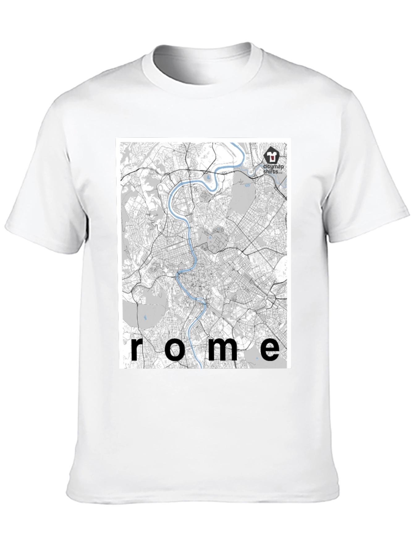 Rome City Map T-Shirt - Urban Explorer Style