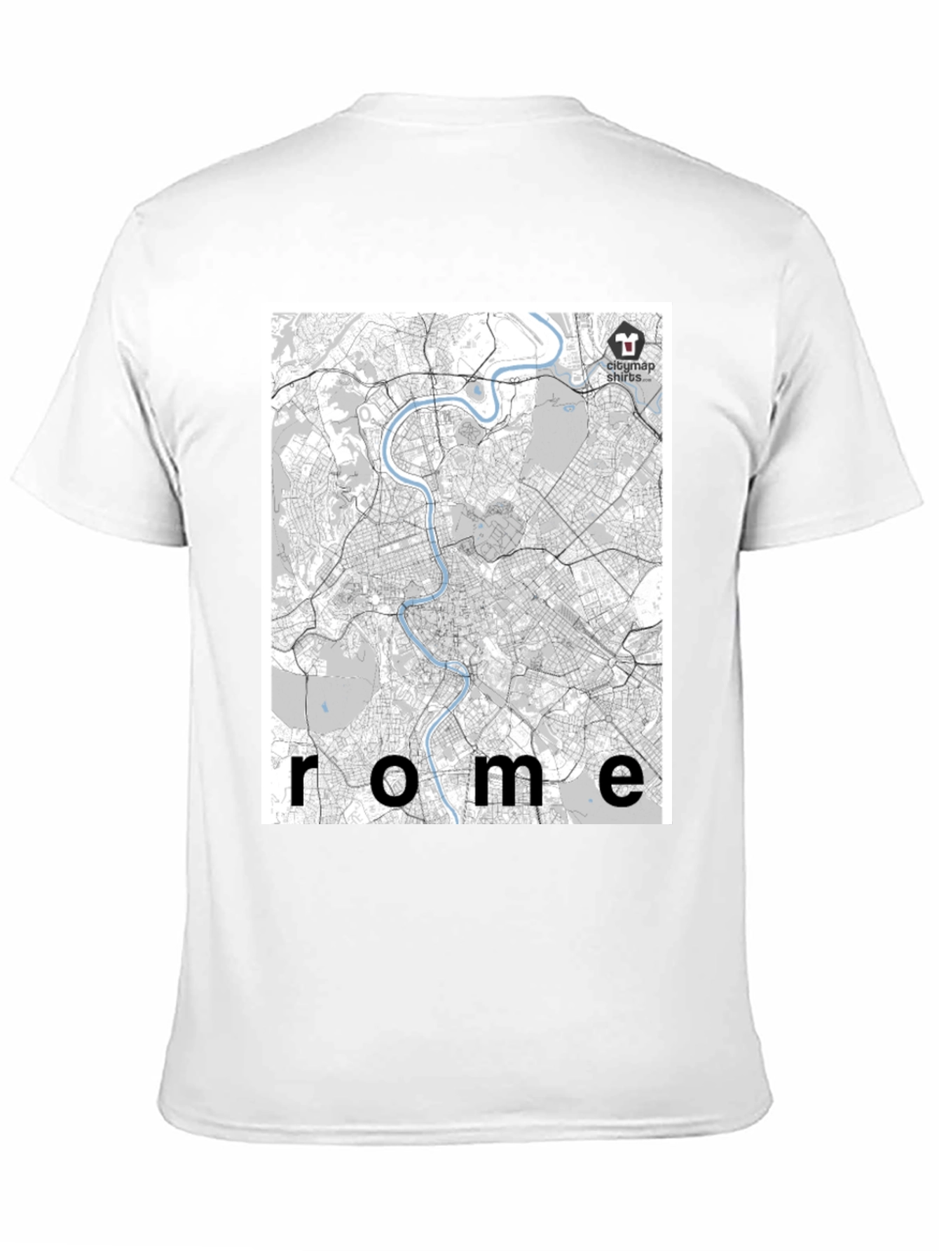 Rome City Map T-Shirt - Urban Explorer Style