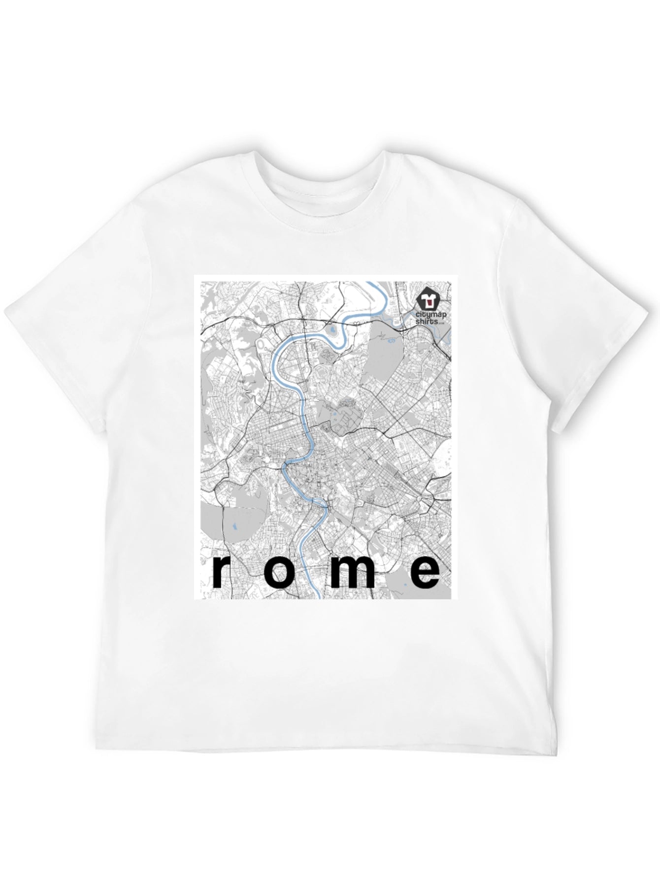 Rome City Map T-Shirt - Urban Explorer Style