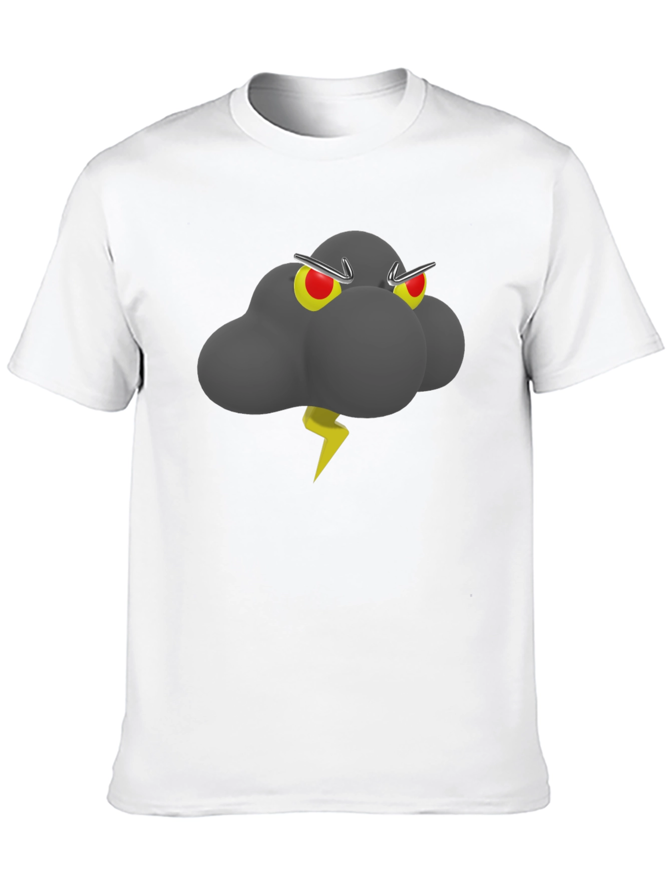 Storm Cloud Graphic Tee - Mens Black T-Shirt