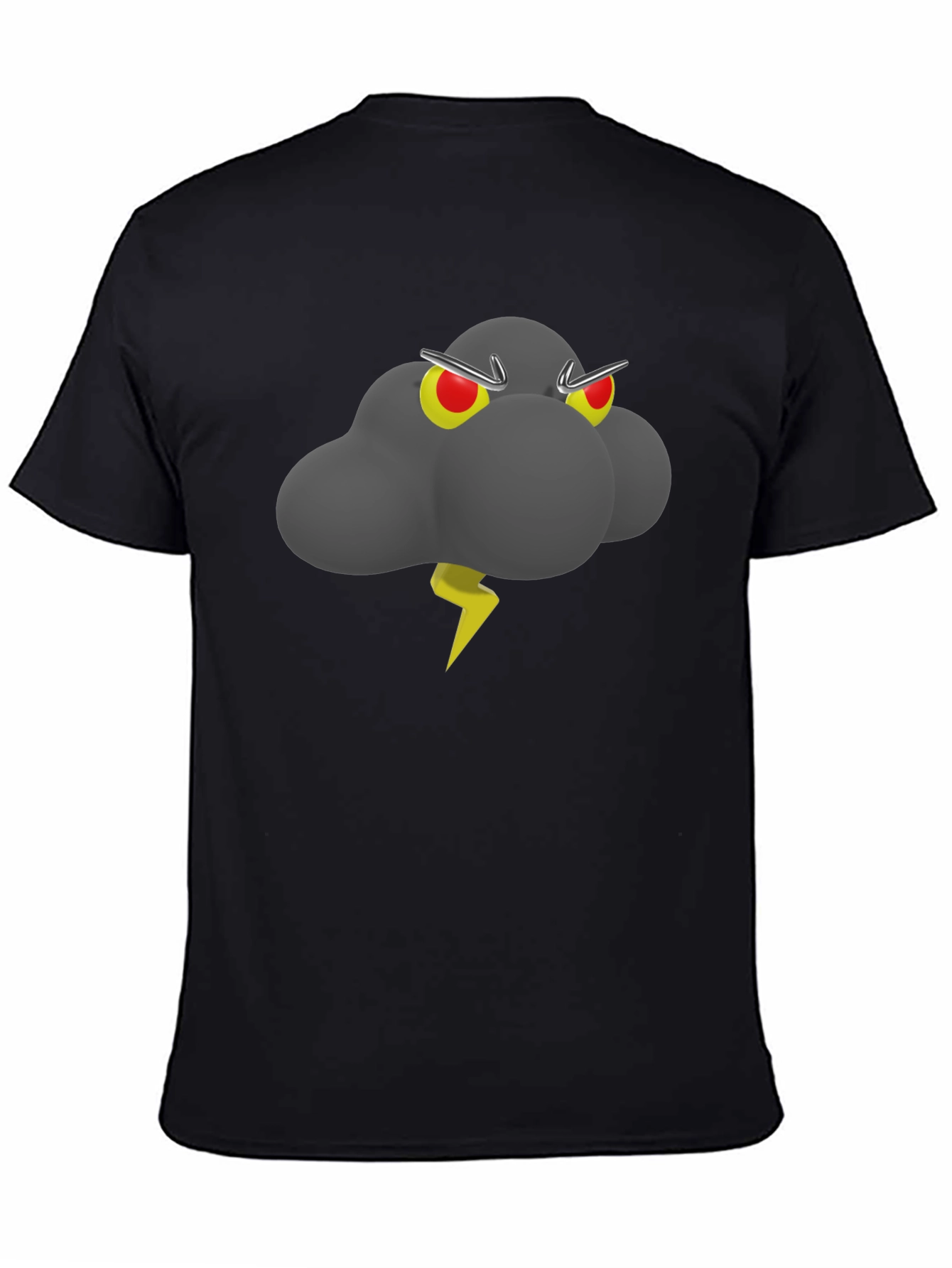 Storm Cloud Graphic Tee - Mens Black T-Shirt