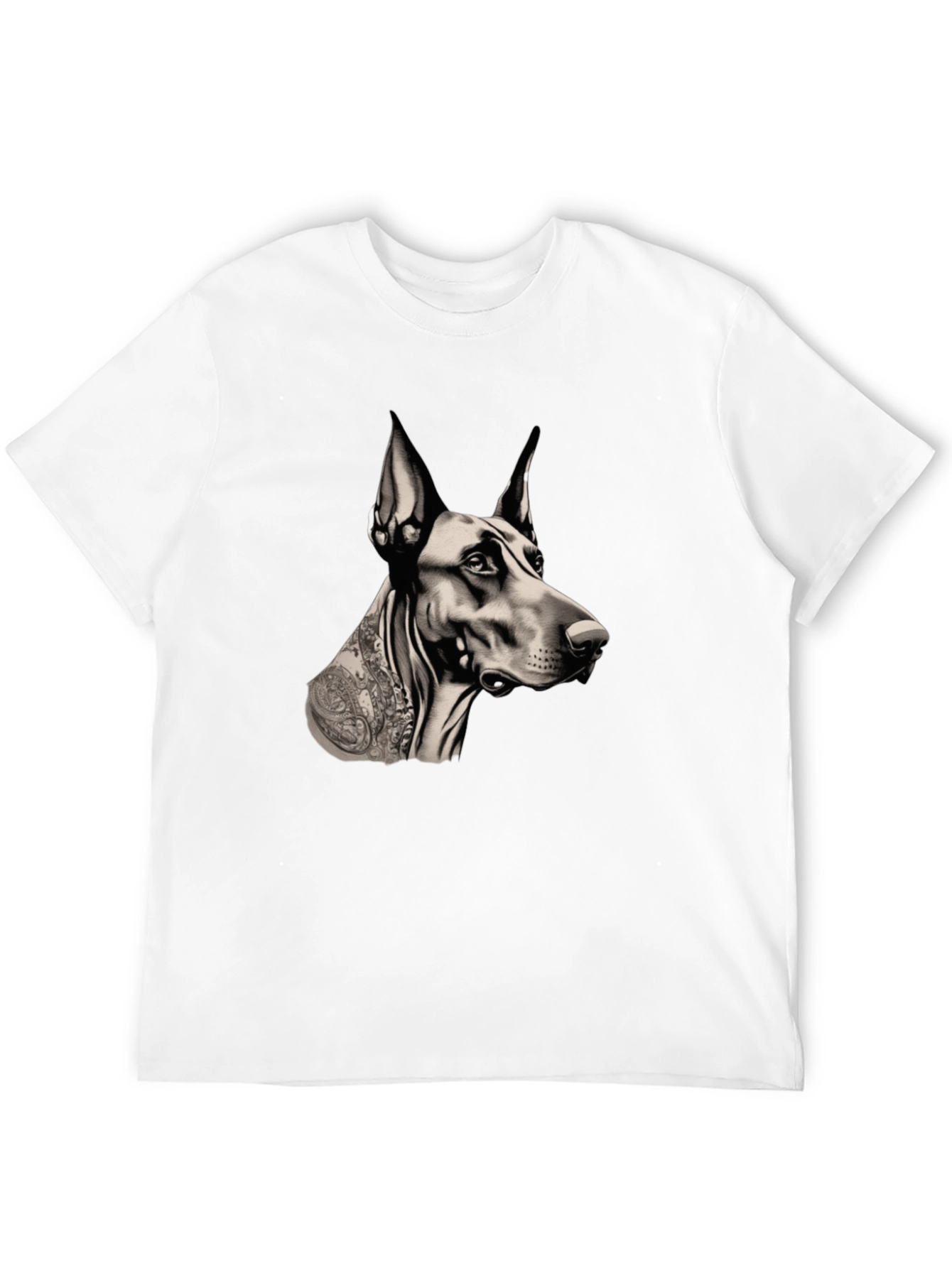 Doberman Dog Portrait Graphic T-Shirt