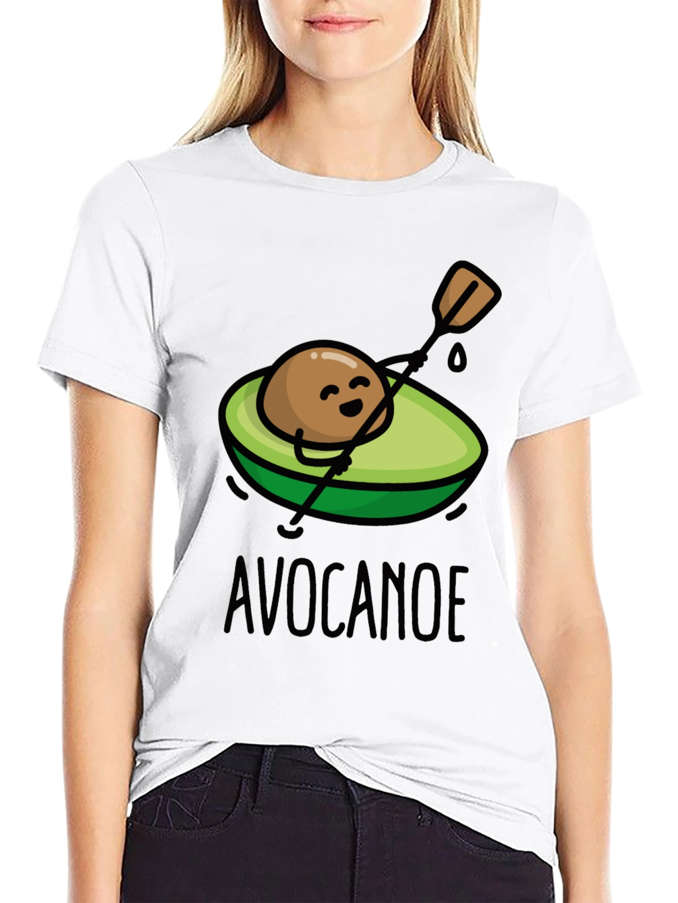 Avocanoe T-Shirt - Humorous Avocado Canoeing Tee