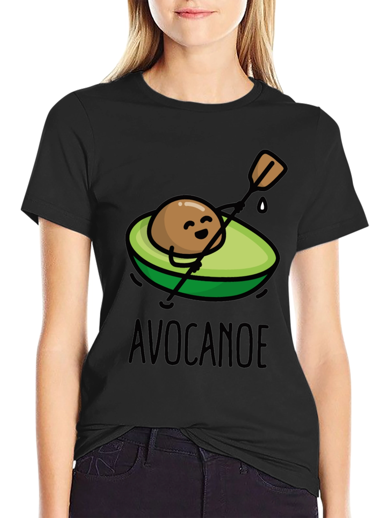 Avocanoe T-Shirt - Humorous Avocado Canoeing Tee