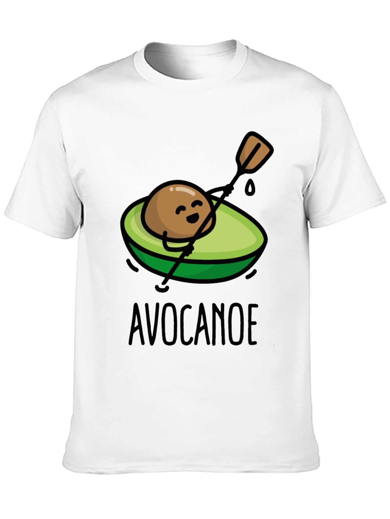 Avocanoe T-Shirt - Humorous Avocado Canoeing Tee