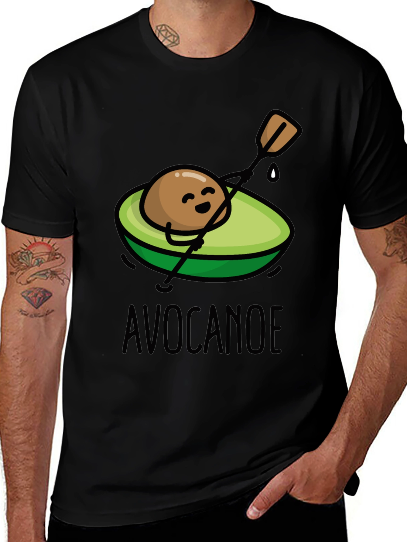 Avocanoe T-Shirt - Humorous Avocado Canoeing Tee