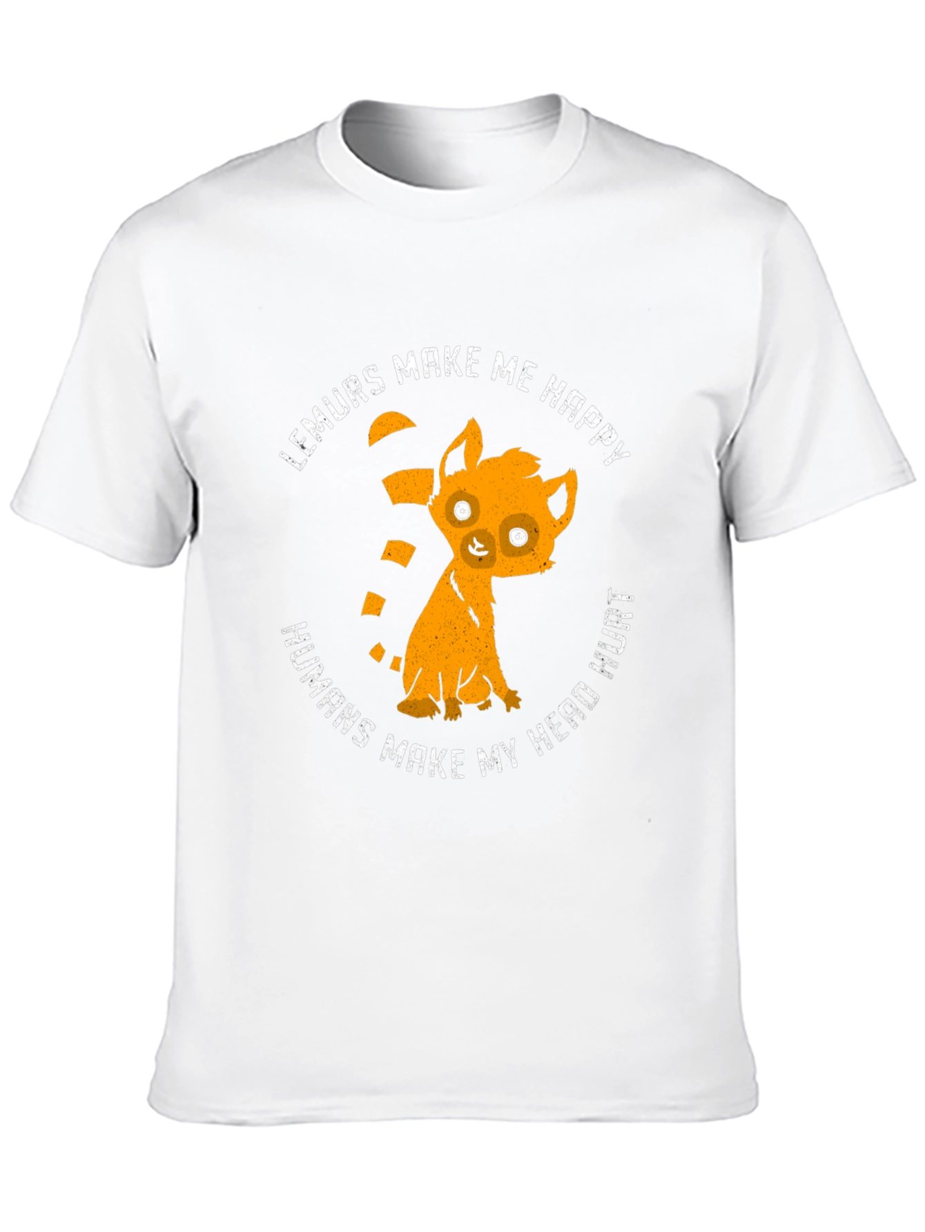 Lemurs Make Me Happy Graphic T-Shirt
