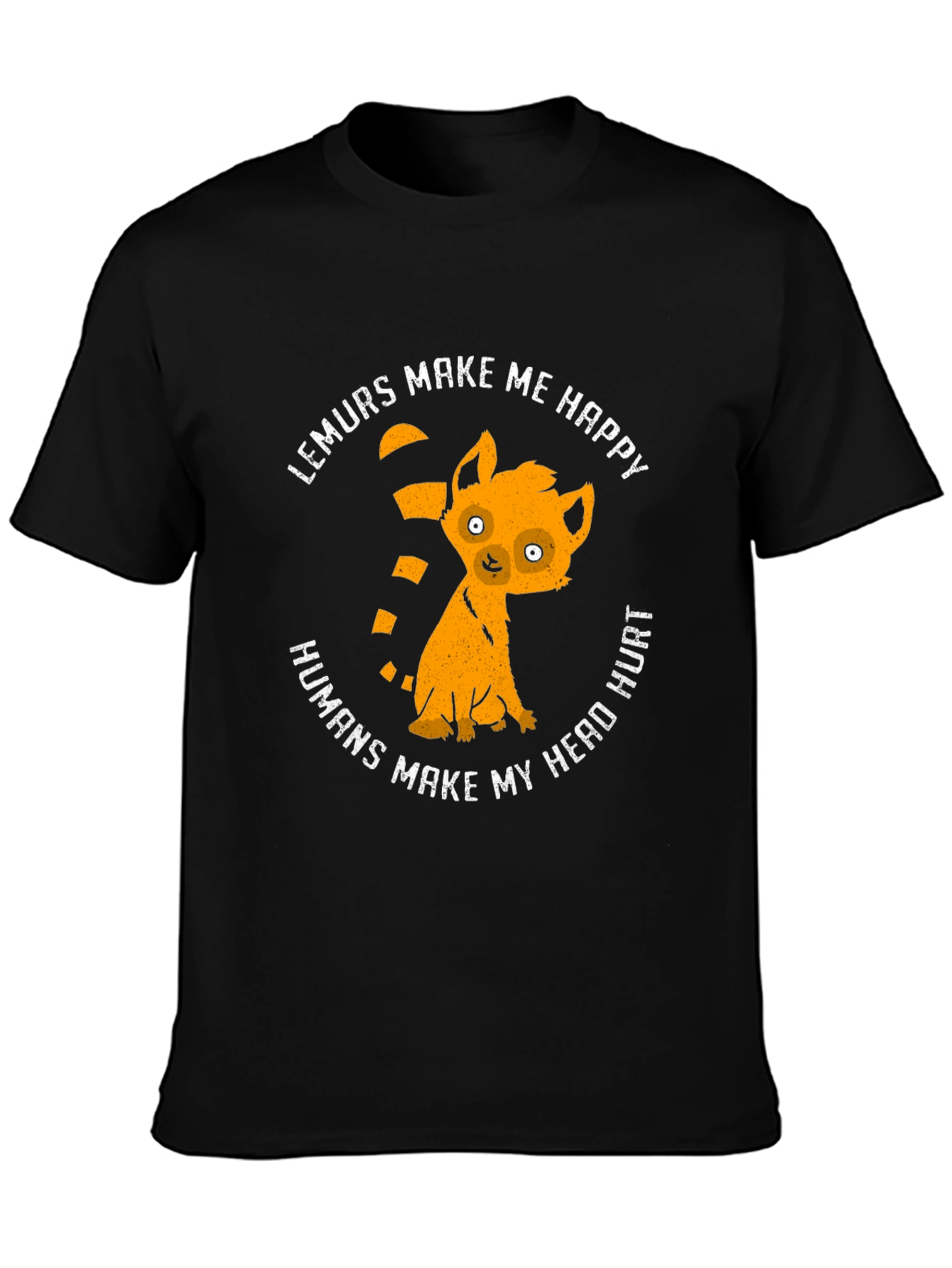 Lemurs Make Me Happy Graphic T-Shirt