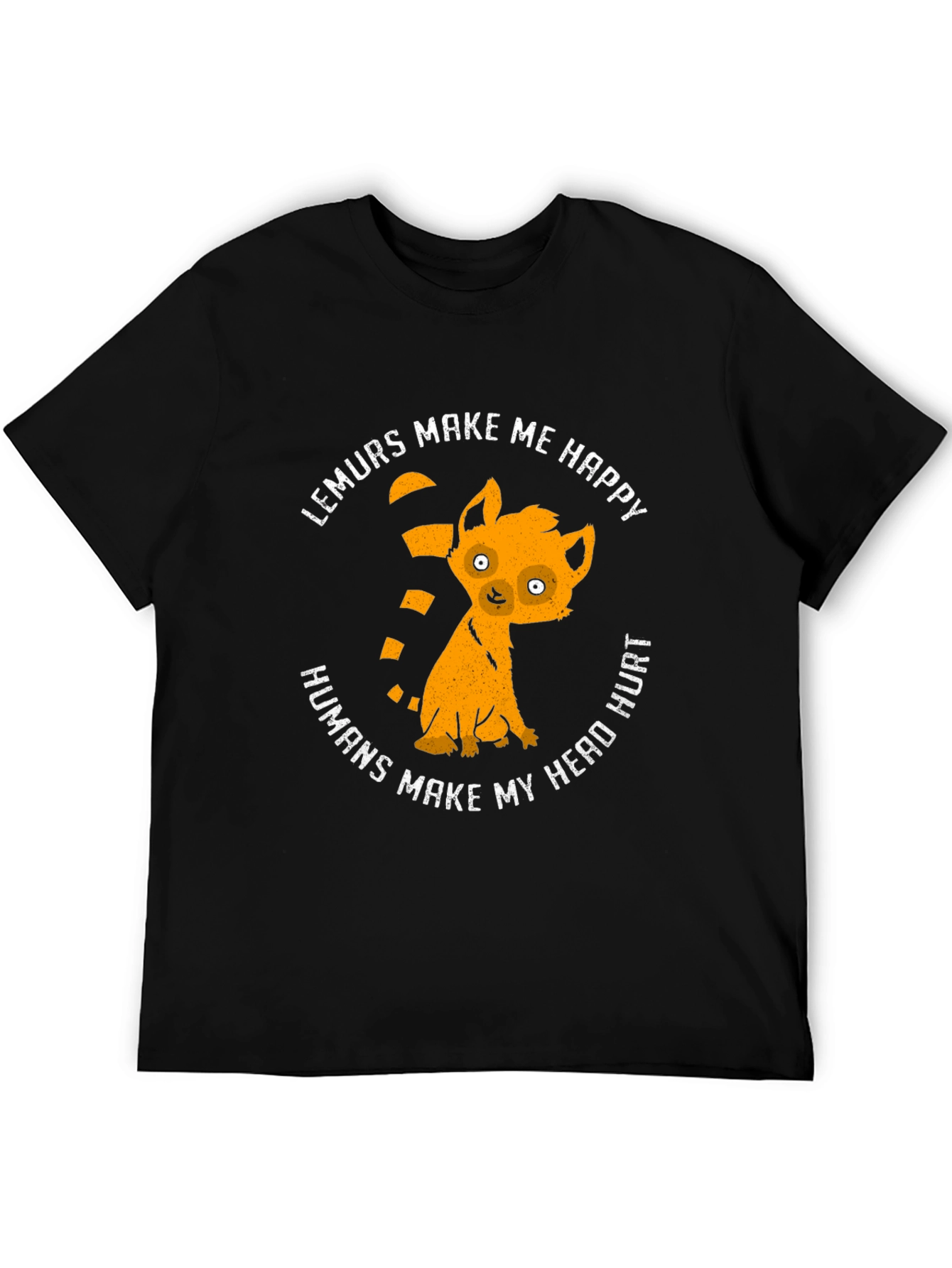 Lemurs Make Me Happy Graphic T-Shirt