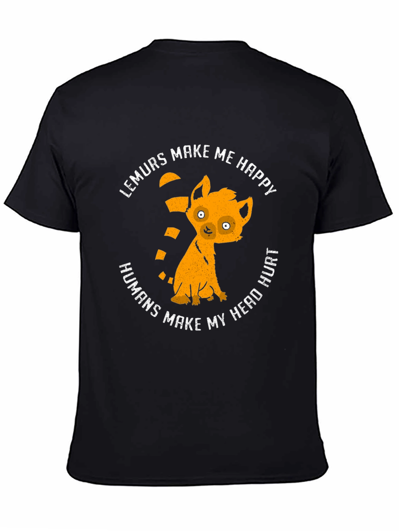 Lemurs Make Me Happy Graphic T-Shirt