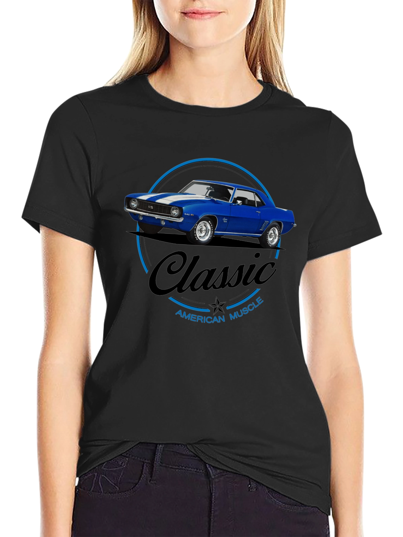 Classic American Muscle Car Graphic T-Shirt