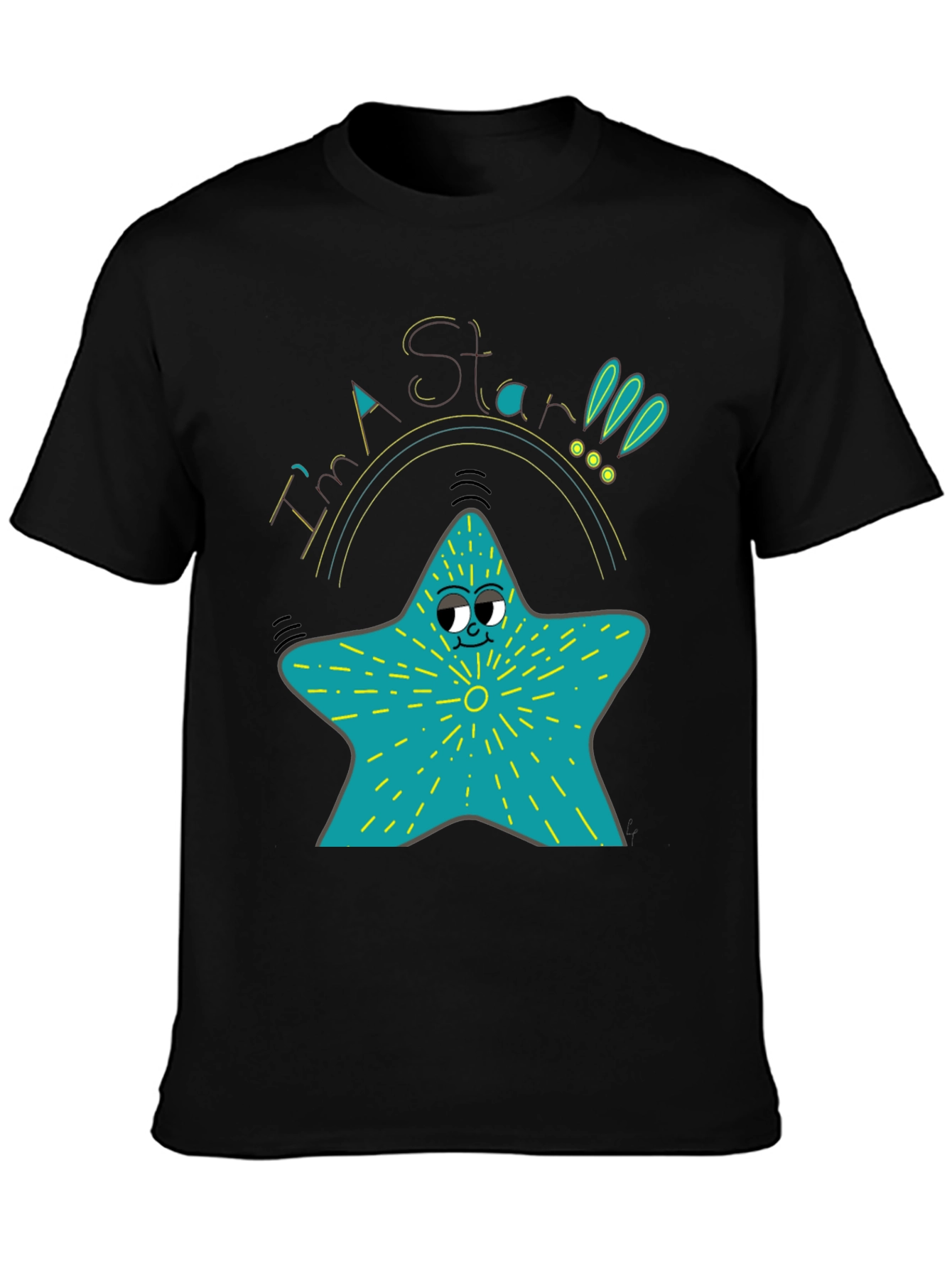 Cartoon Star T-Shirt - Quirky Graphic Tee