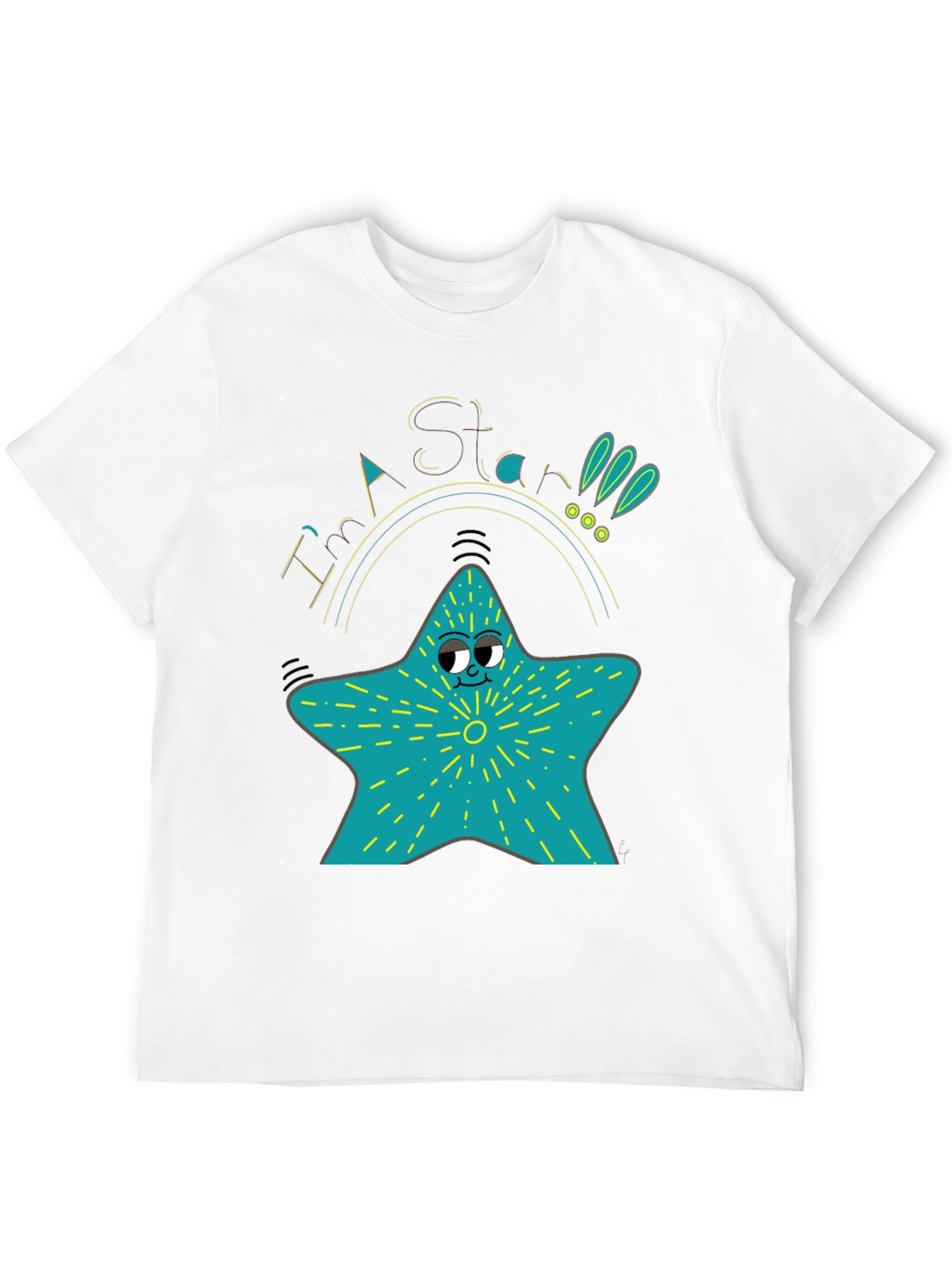 Cartoon Star T-Shirt - Quirky Graphic Tee