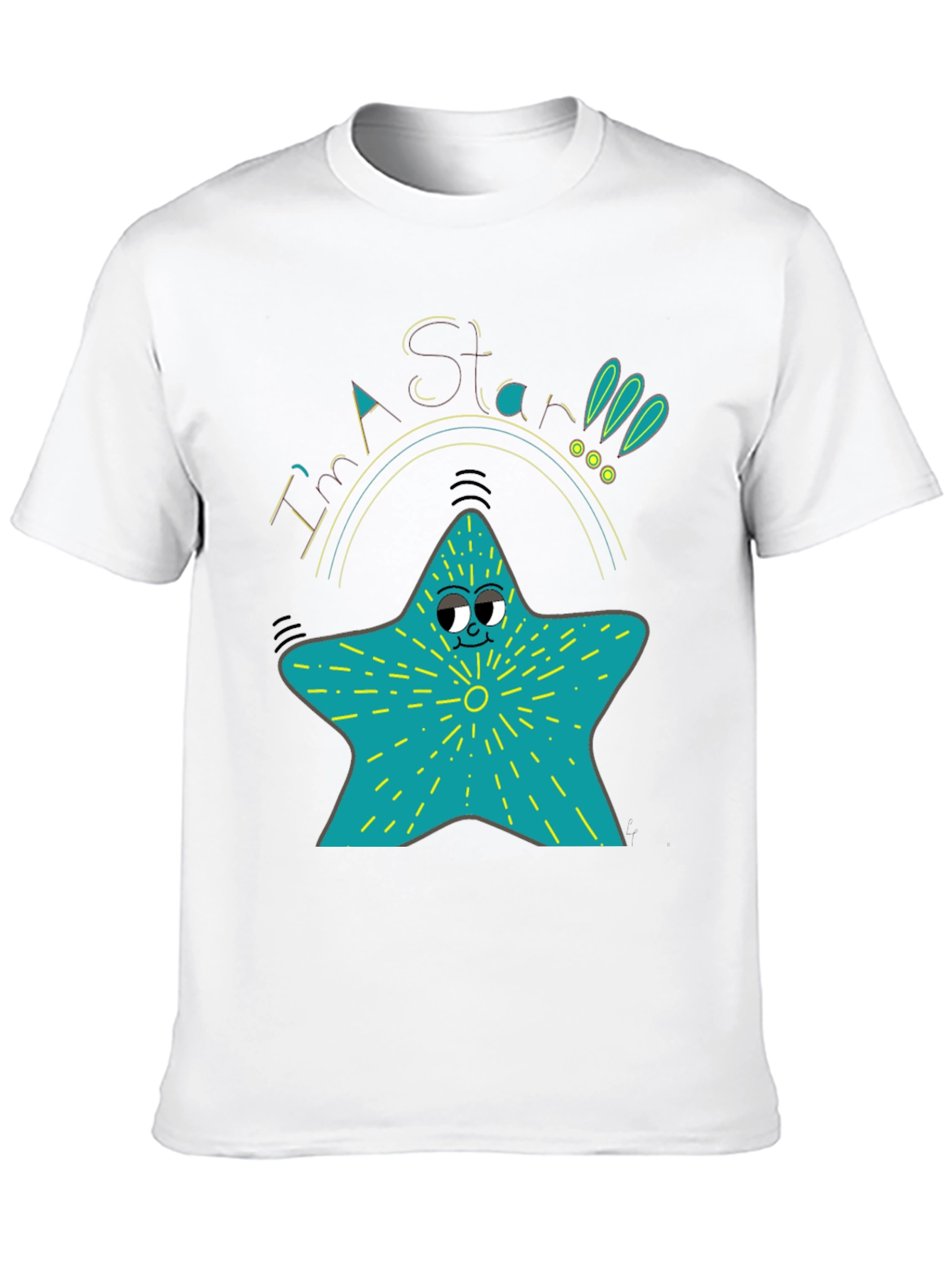 Cartoon Star T-Shirt - Quirky Graphic Tee