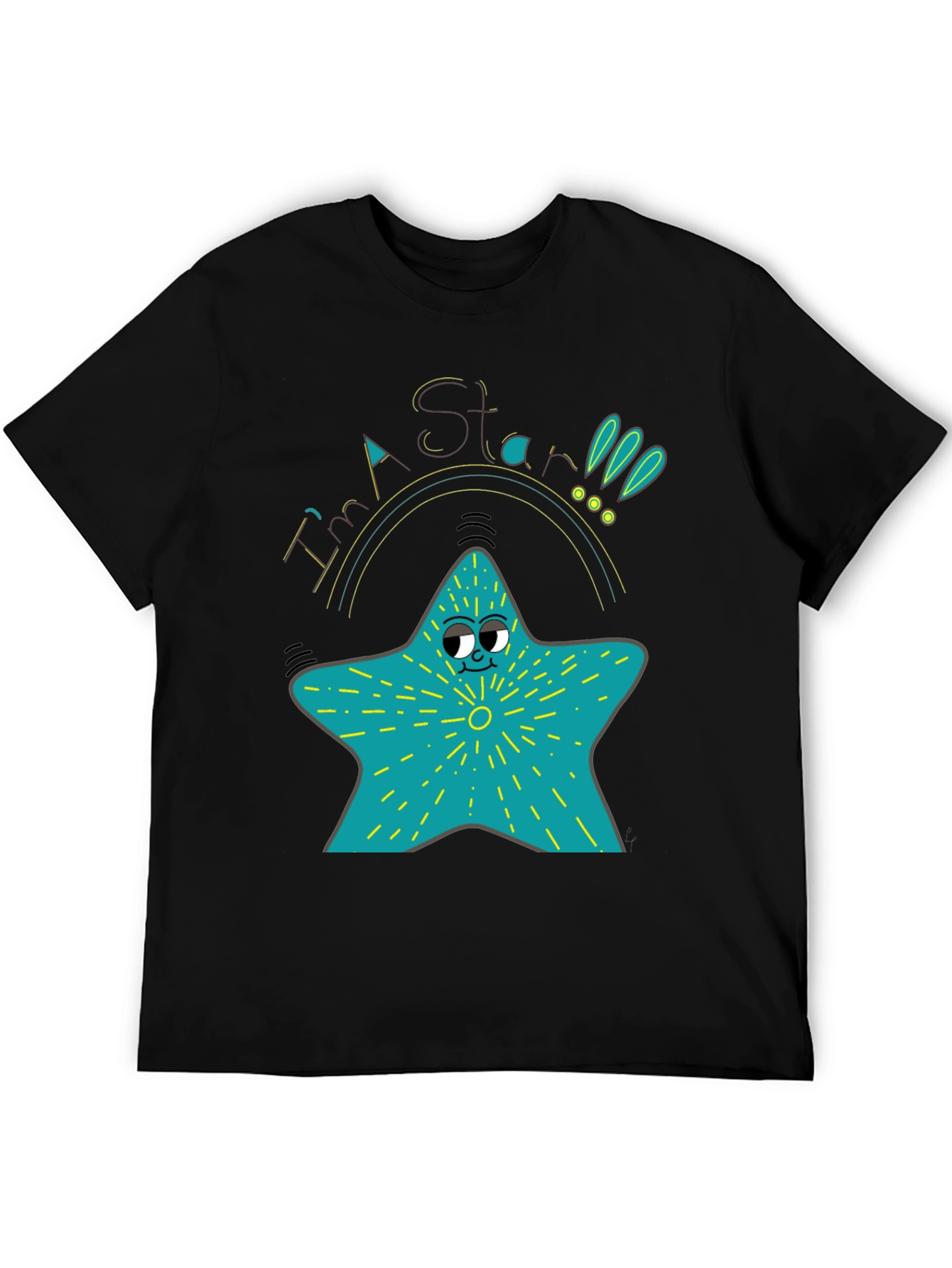 Cartoon Star T-Shirt - Quirky Graphic Tee