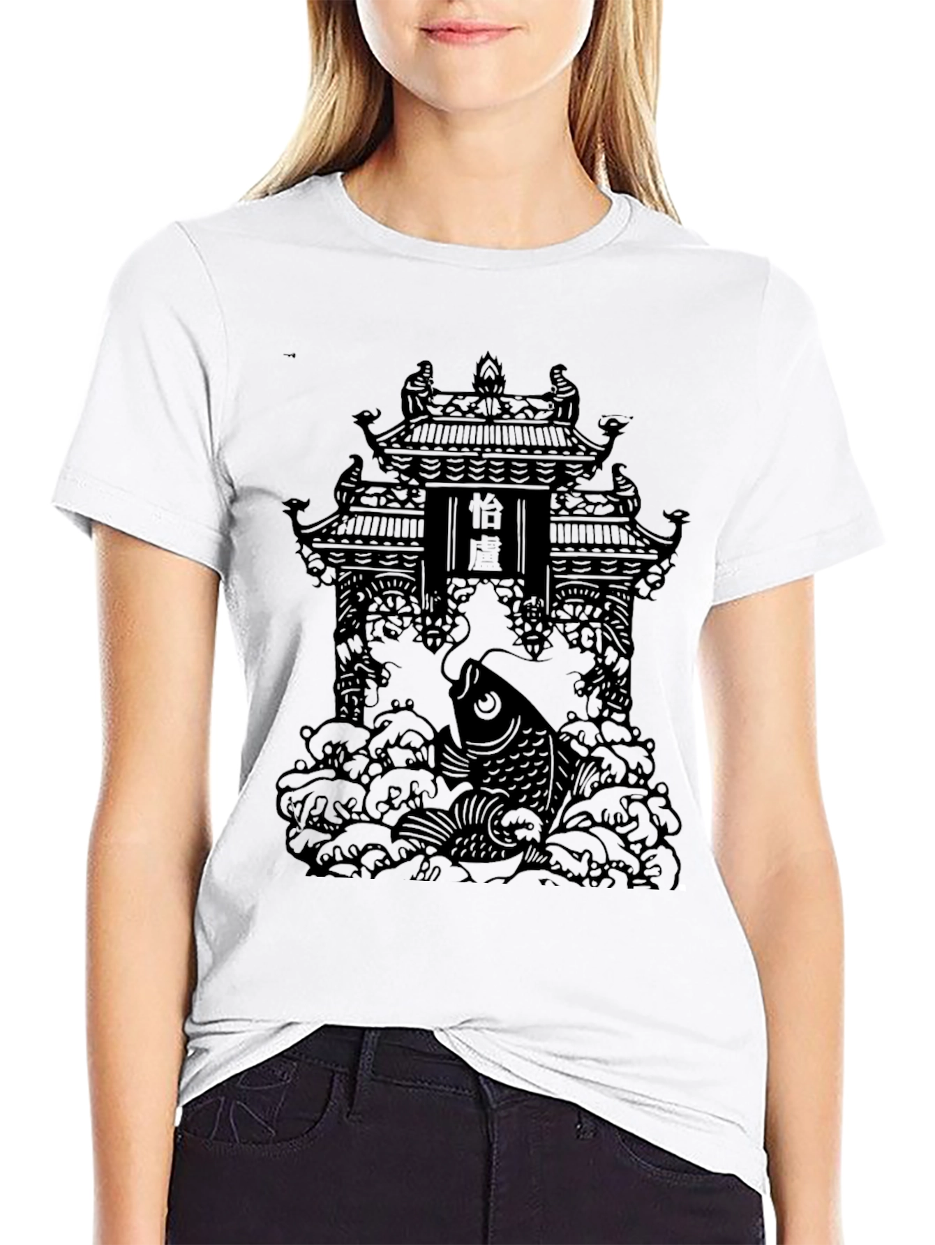 Oriental Koi Fish Graphic Tee