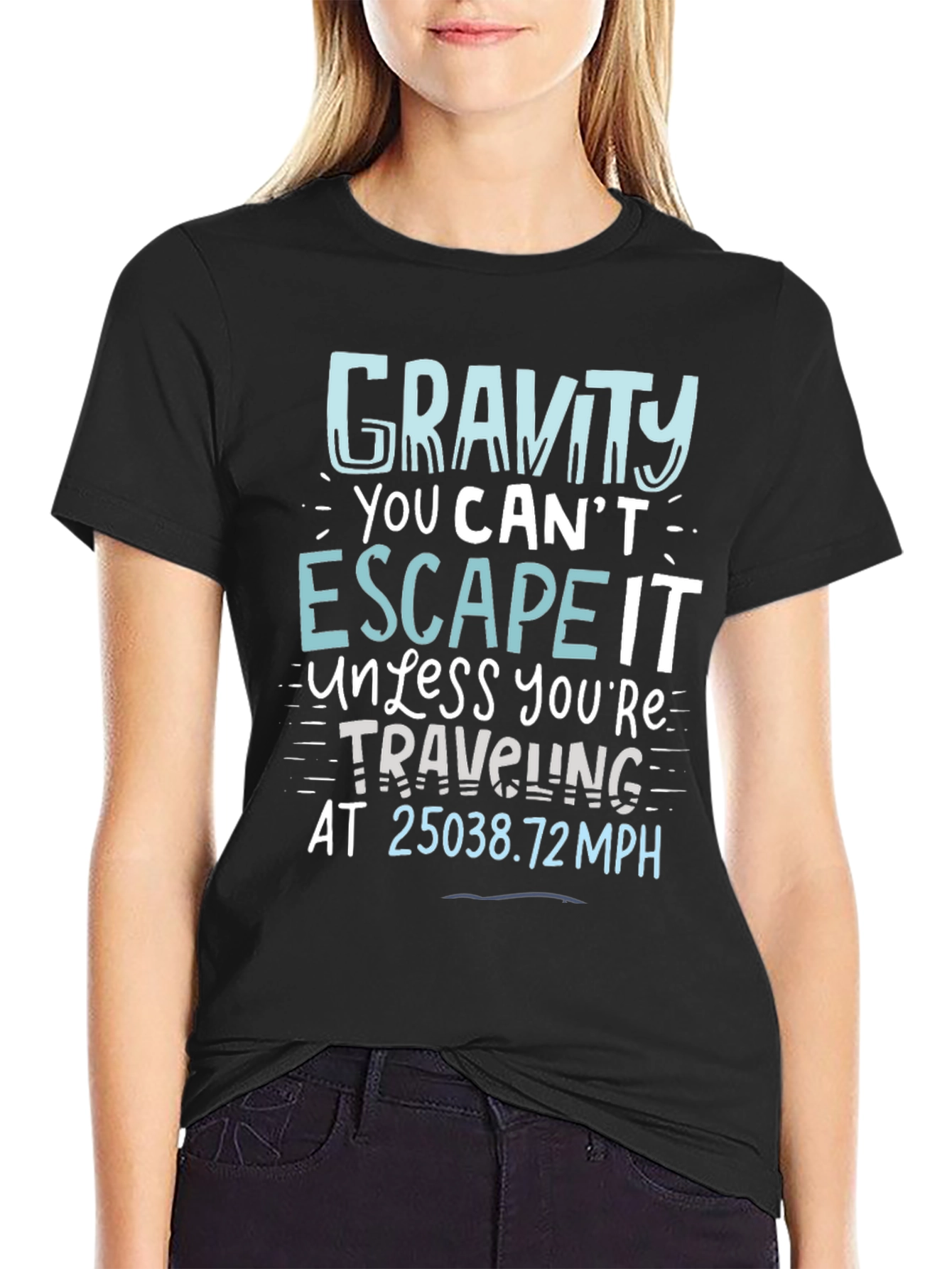 Gravity Escape Graphic Tee - Science Humor T-Shirt