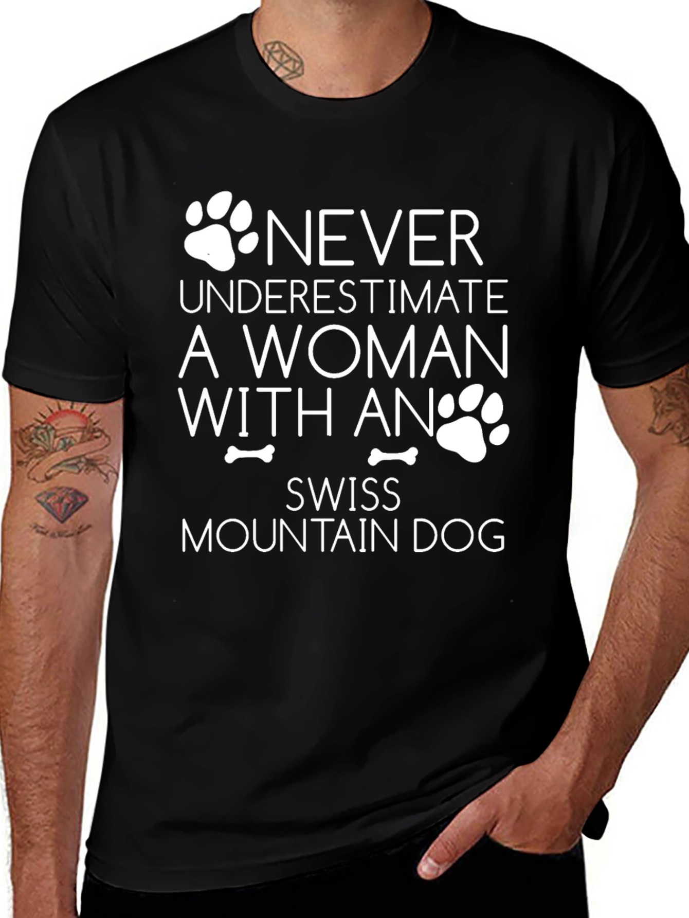 Swiss Mountain Dog Womans T-Shirt