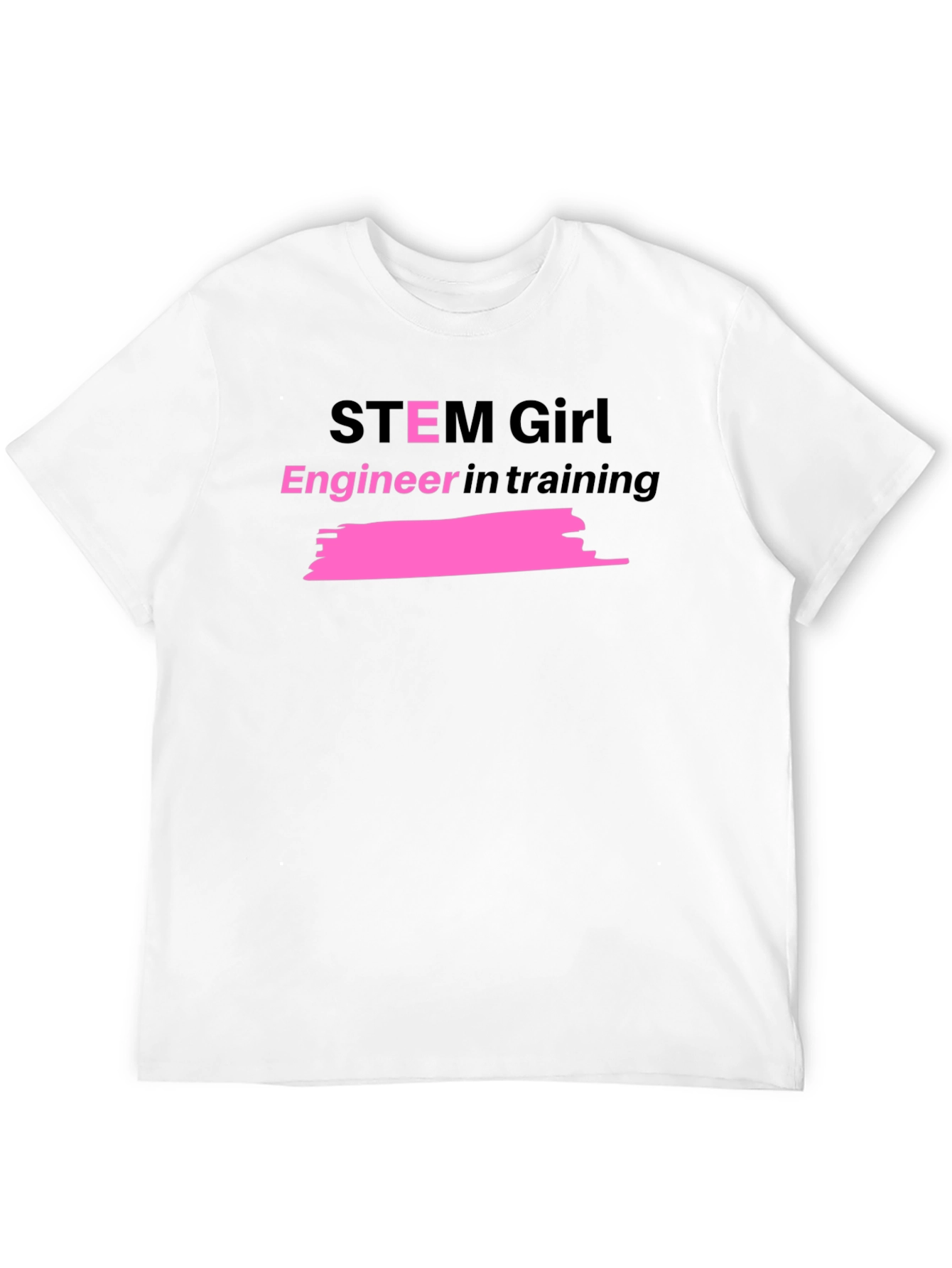 STEM Girl Engineer in Training Black T-Shirt