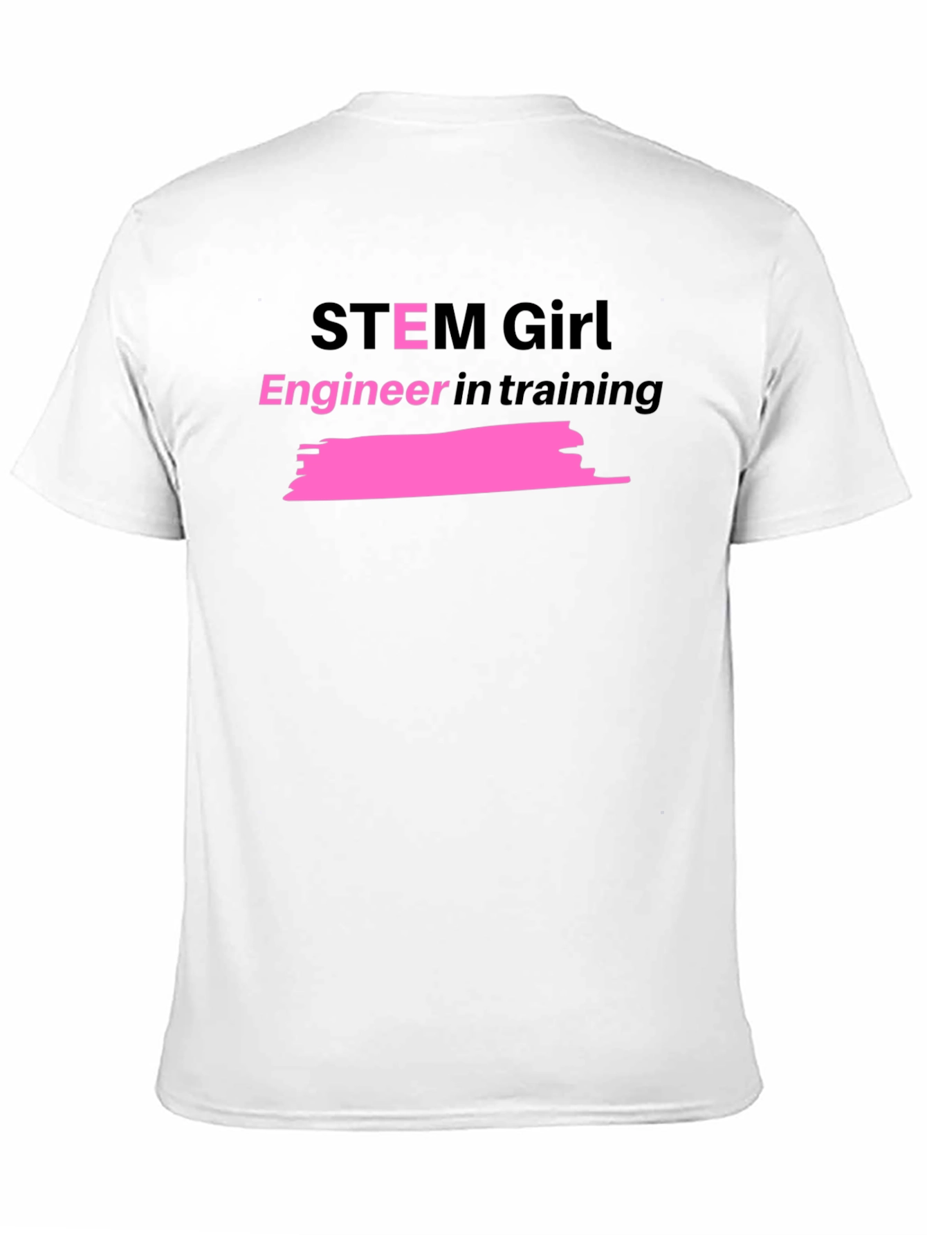 STEM Girl Engineer in Training Black T-Shirt