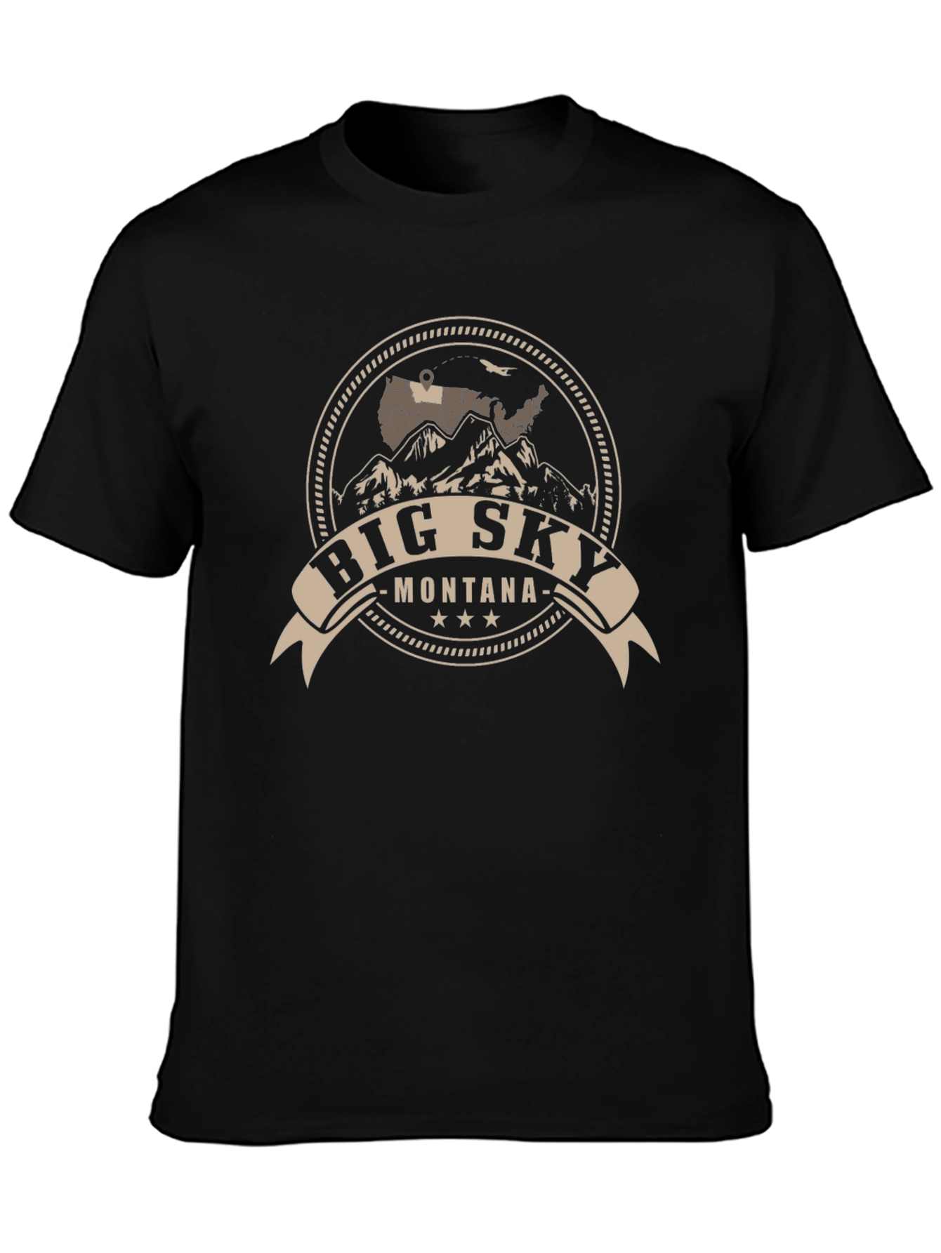 Big Sky Montana Graphic Tee - Black