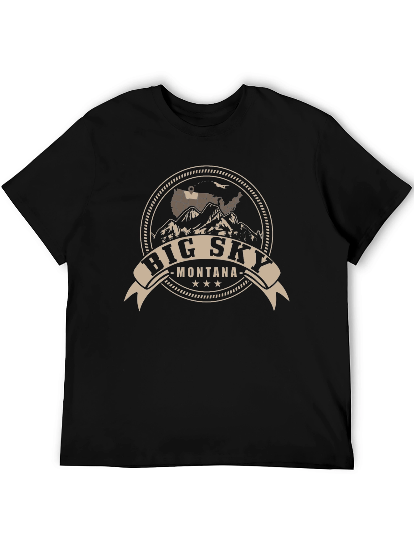 Big Sky Montana Graphic Tee - Black