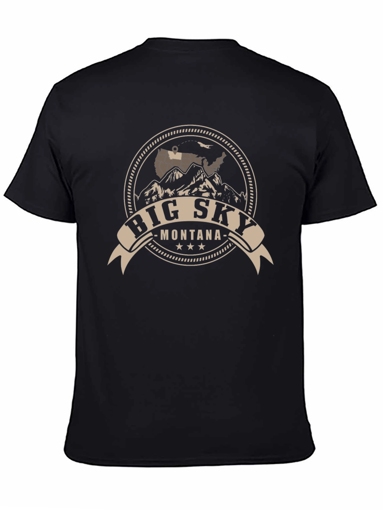 Big Sky Montana Graphic Tee - Black