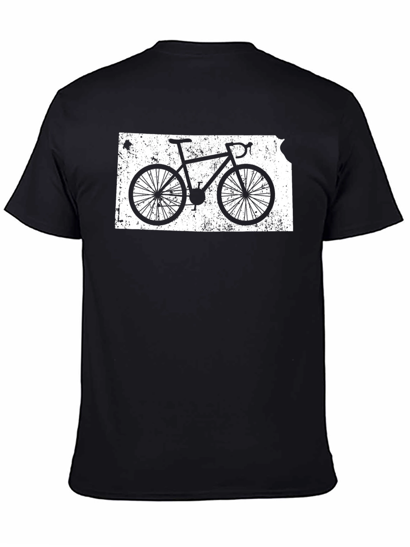 Kansas Bike Graphic T-Shirt - Black