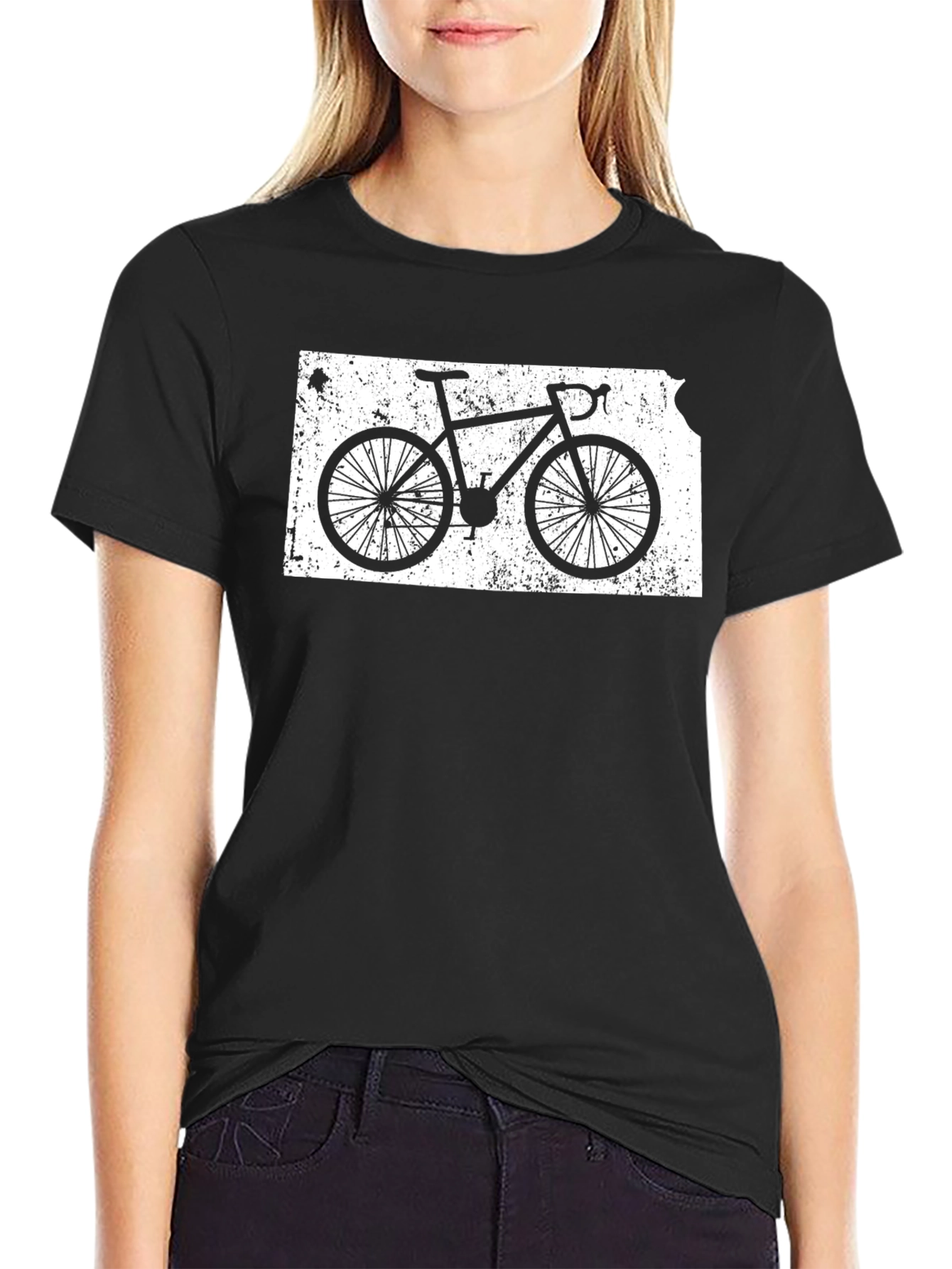 Kansas Bike Graphic T-Shirt - Black