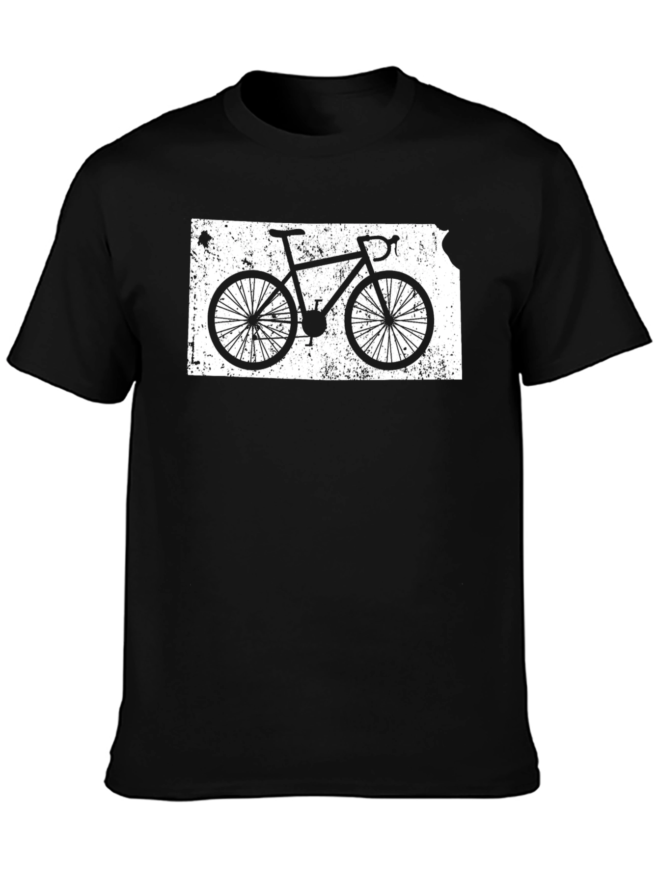 Kansas Bike Graphic T-Shirt - Black