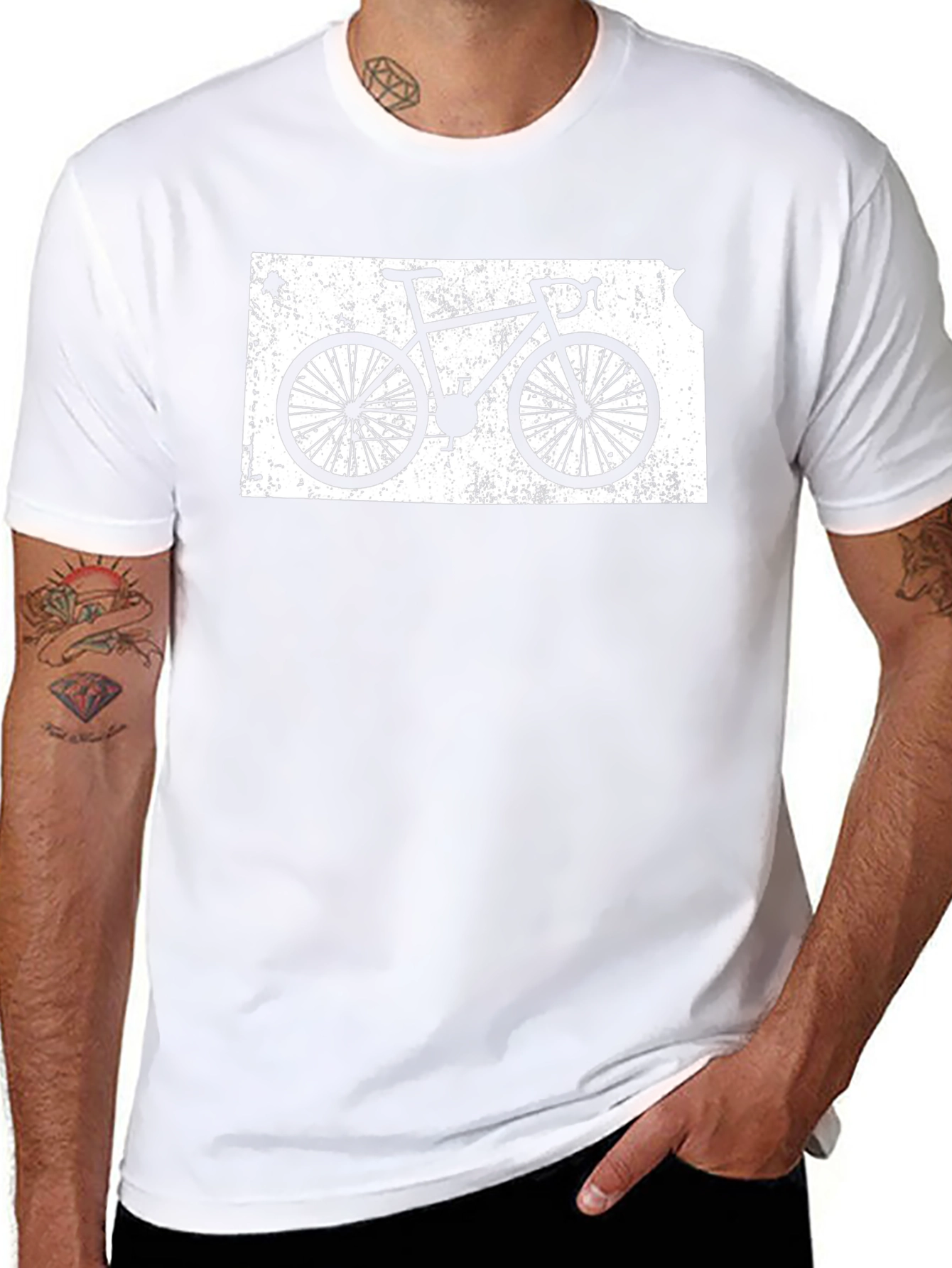Kansas Bike Graphic T-Shirt - Black